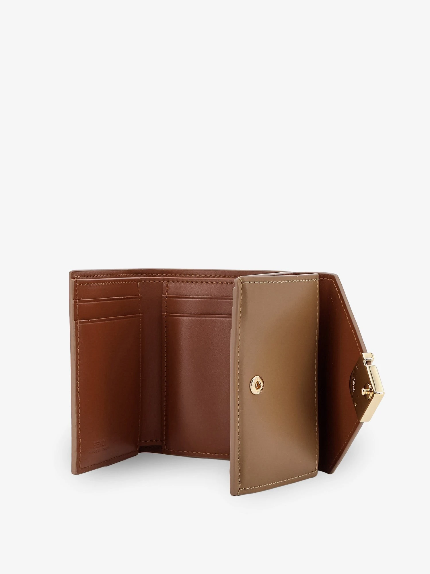 FF Diamonds Micro Trifold Leather Wallet.webp