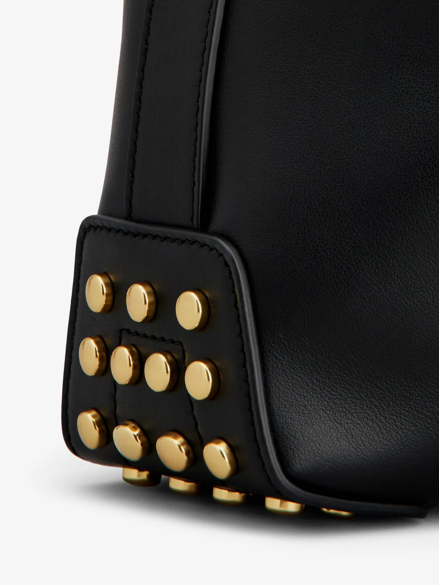 Mini Bag Metal Dots Leather Shoulder Bag.webp