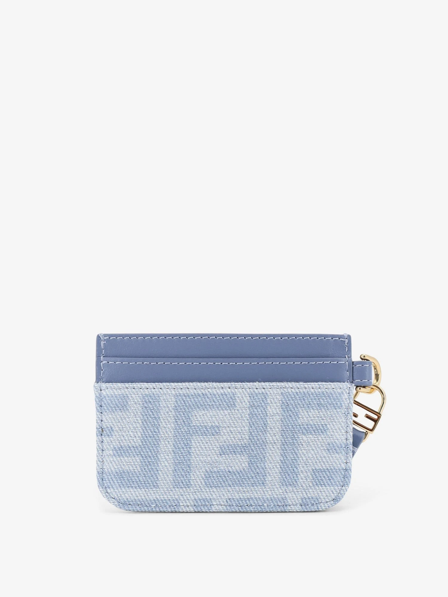 Denim Baguette Card Holder with FF Motif.webp