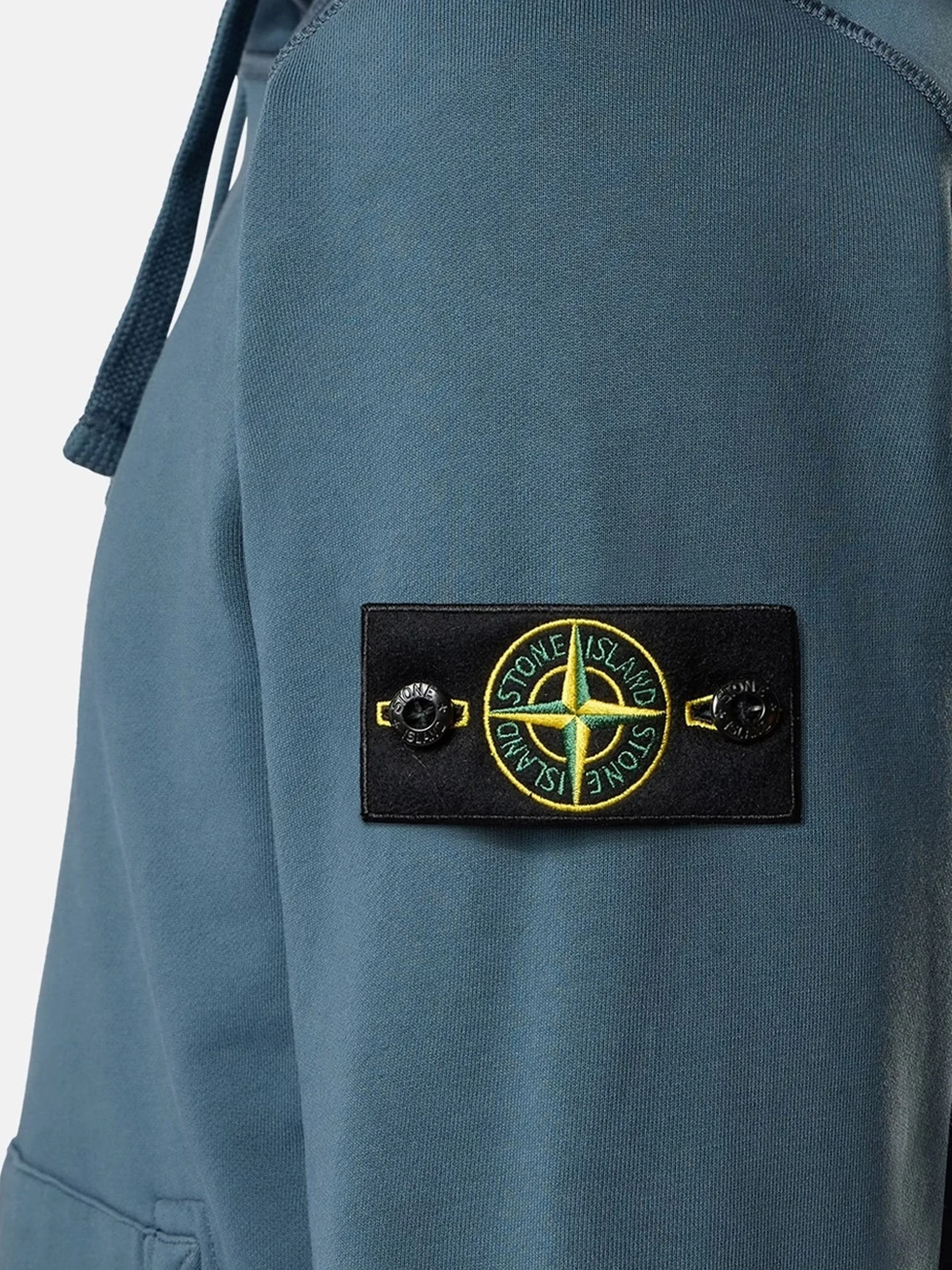 Cotton sweatshirt with side logo patch.webp