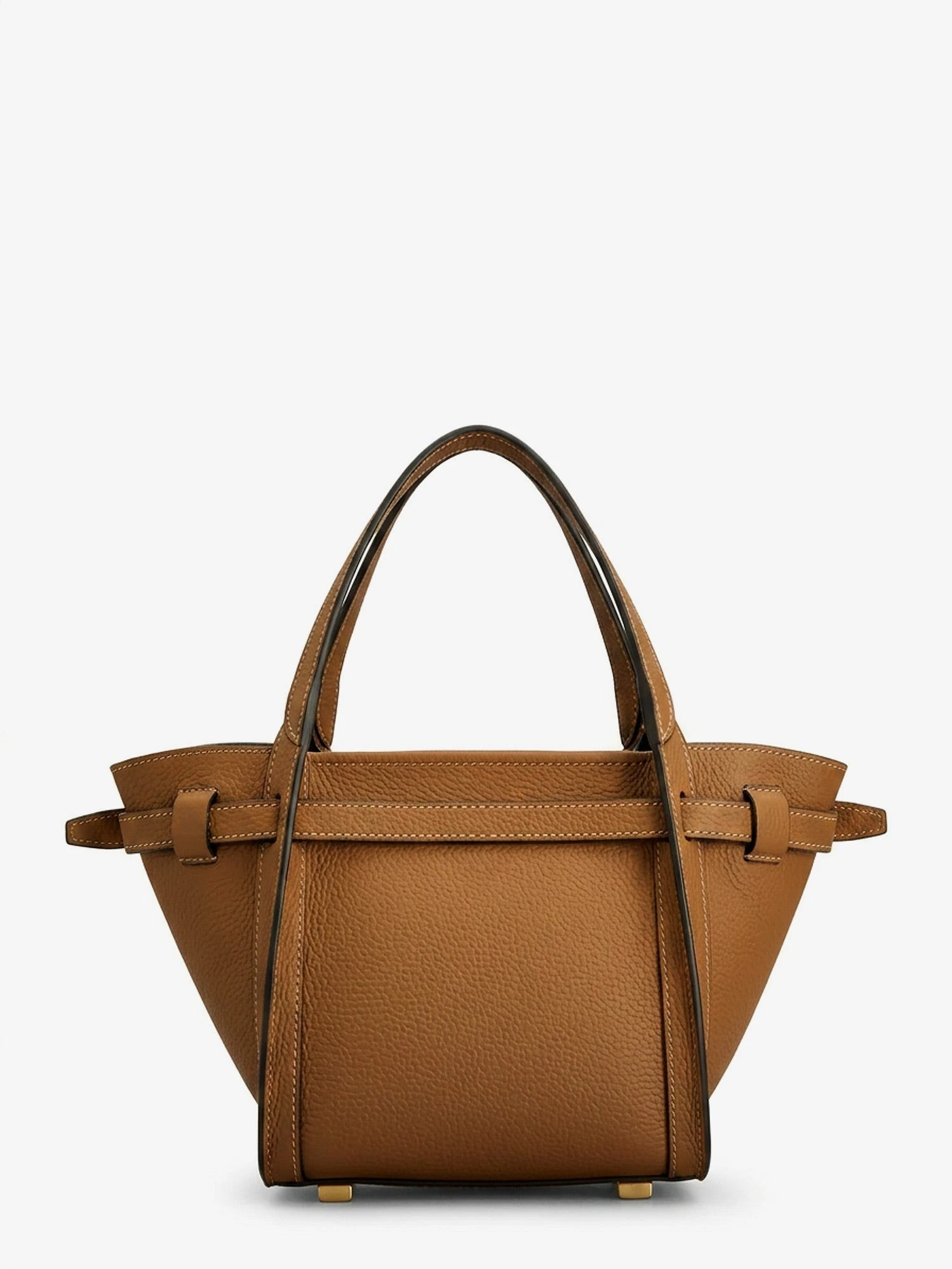 T Signature Leather Tote Bag