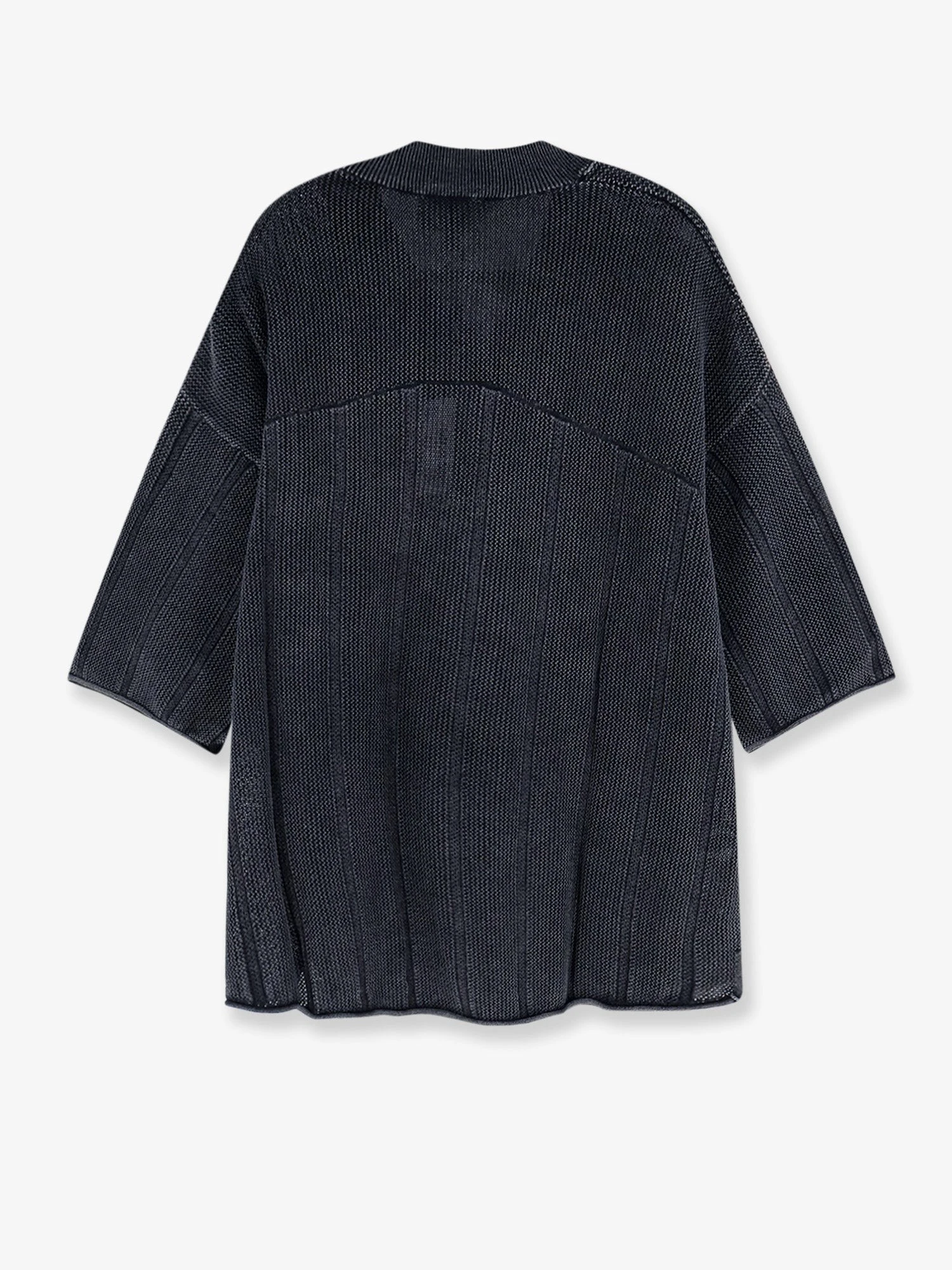 Cotton sweater with logo patch on the bottom