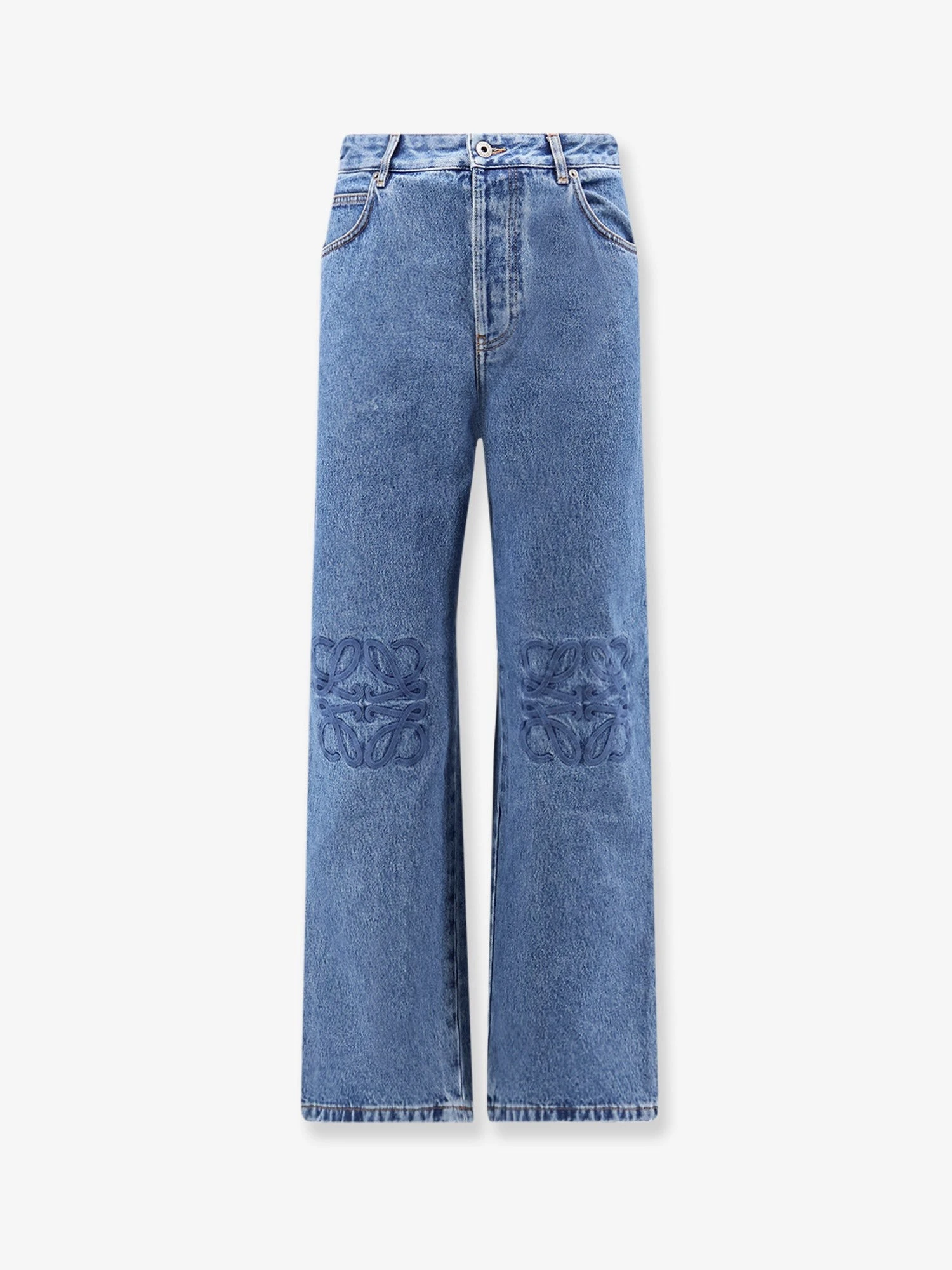 Anagram Baggy Jeans with embroidery on the front.webp