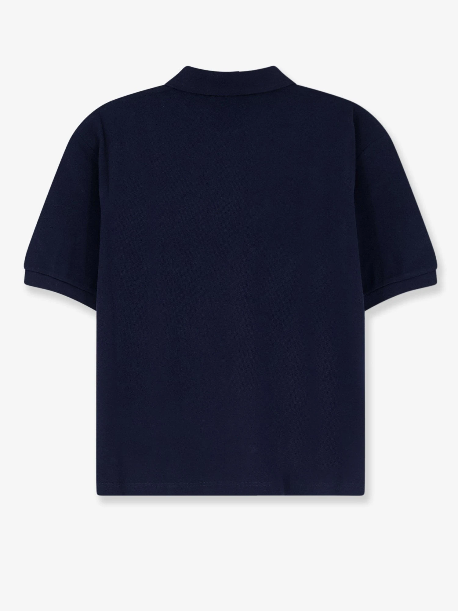 Cotton polo shirt with front embroidered logo.webp