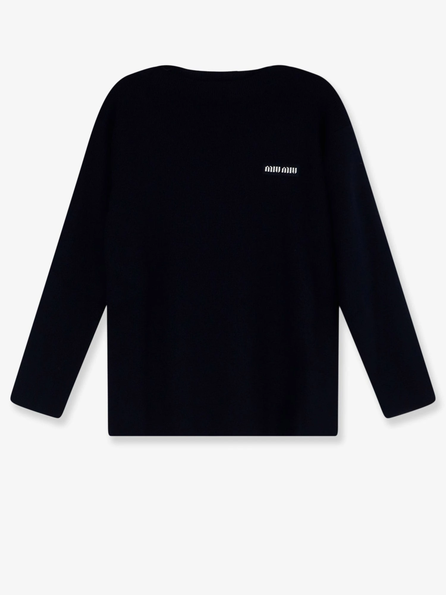Wool sweater with lettering logo