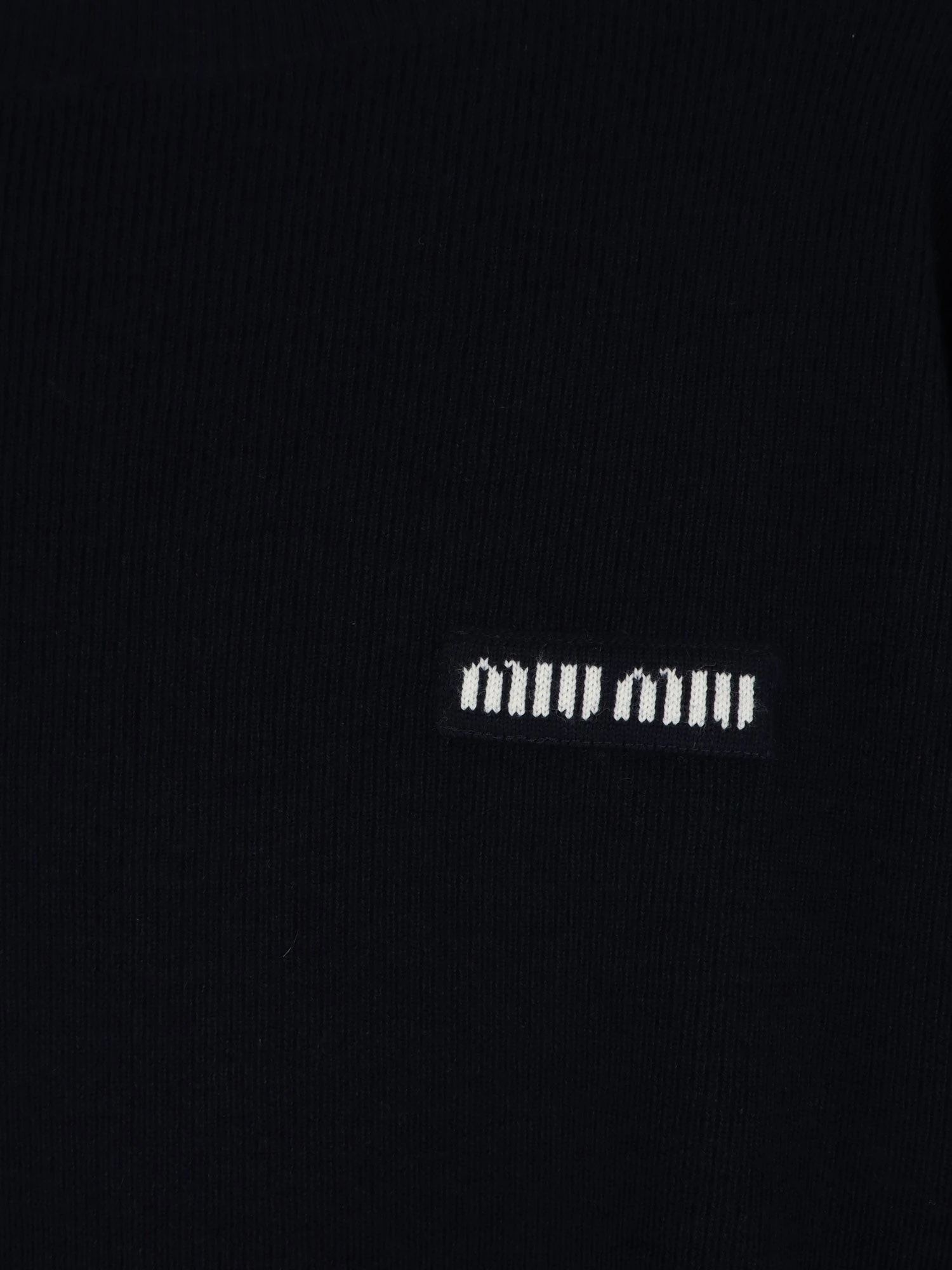 Wool sweater with lettering logo