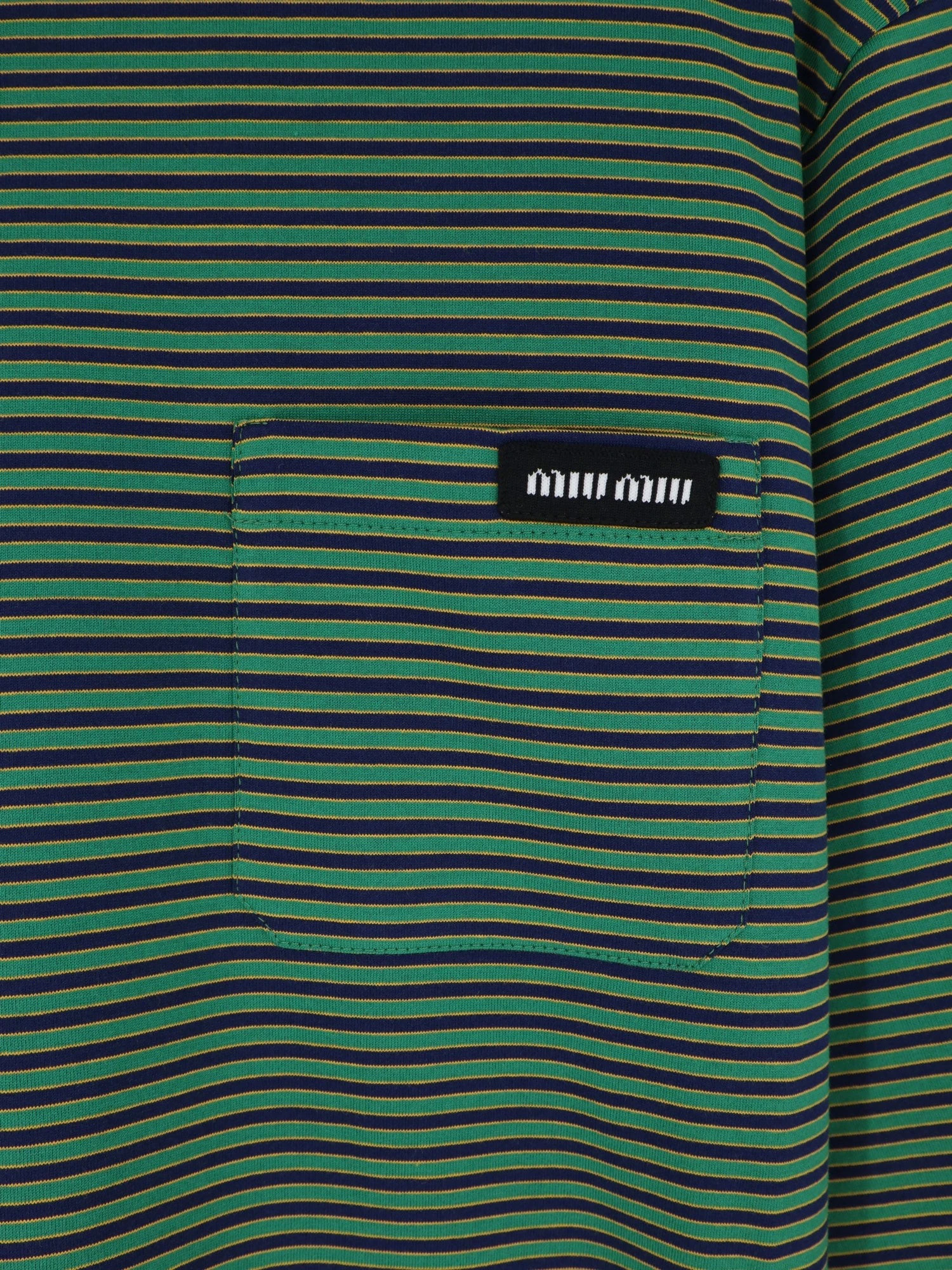Cotton T-shirt with striped pattern.webp