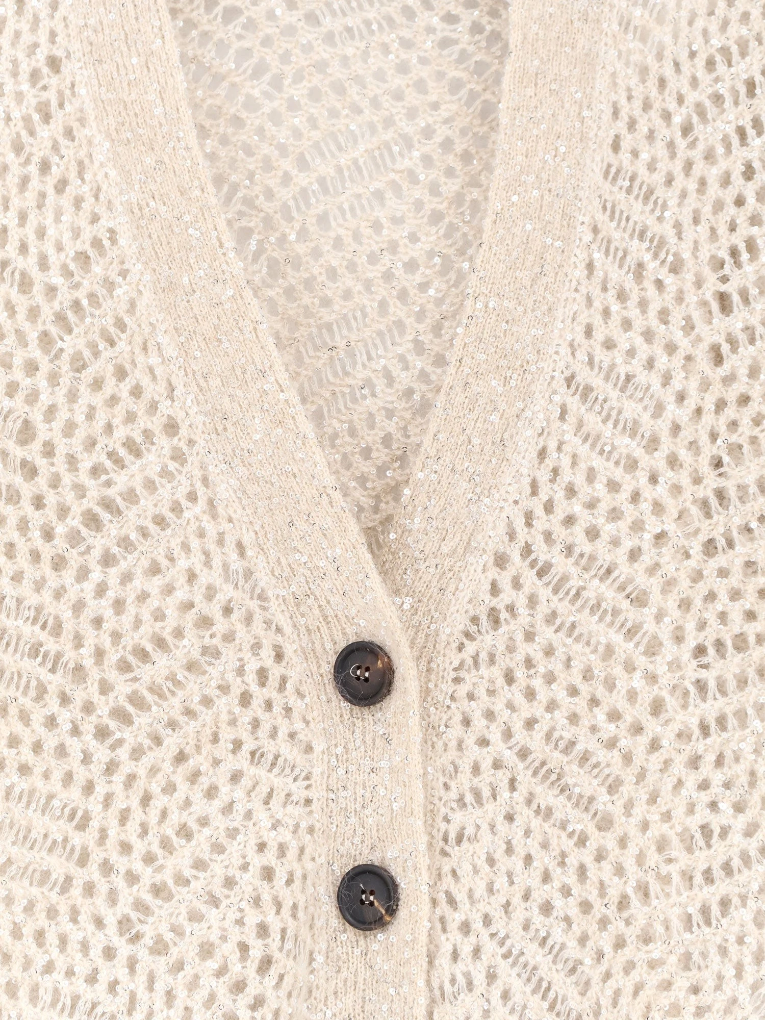 Mohair blend cardigan with iconic Dazzling motif