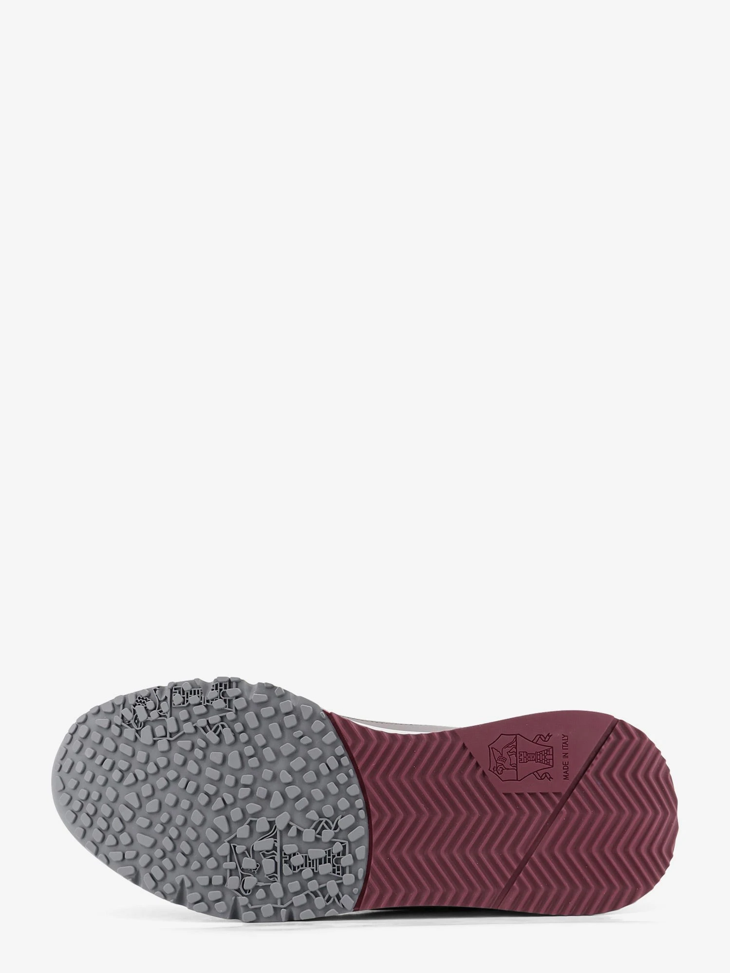Suede sneakers with leather inserts.webp