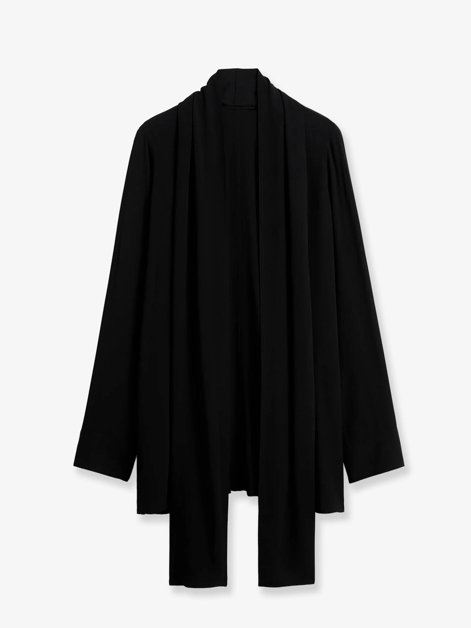 Viscose shirt with scarf detail.webp