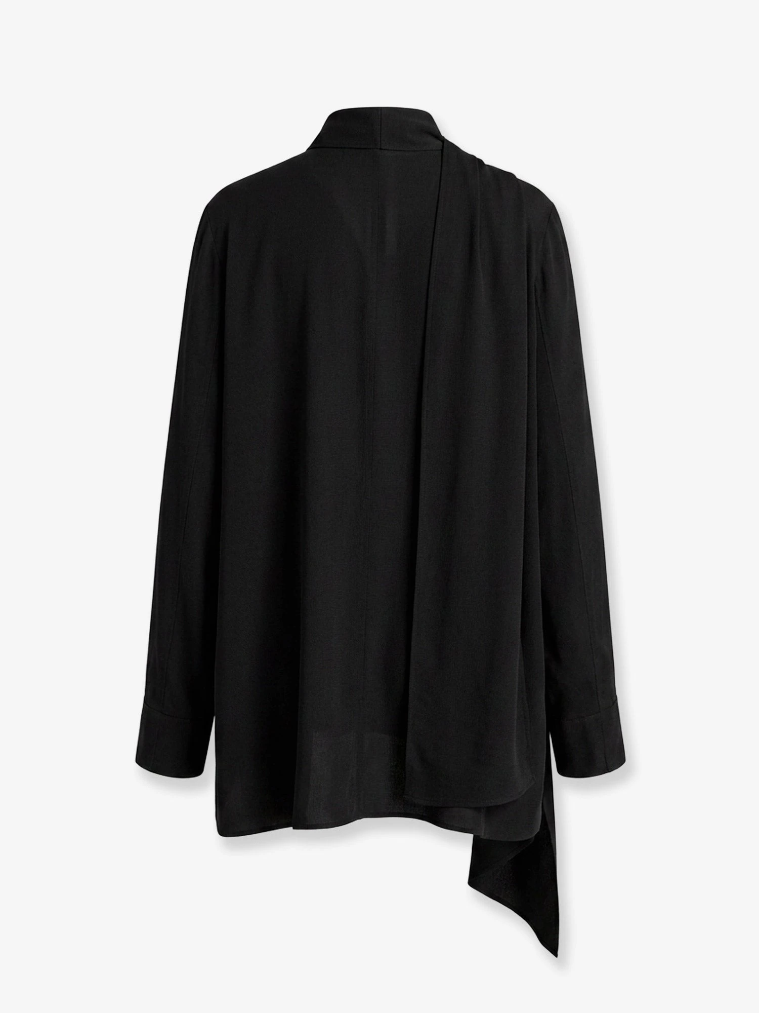 Viscose shirt with scarf detail.webp