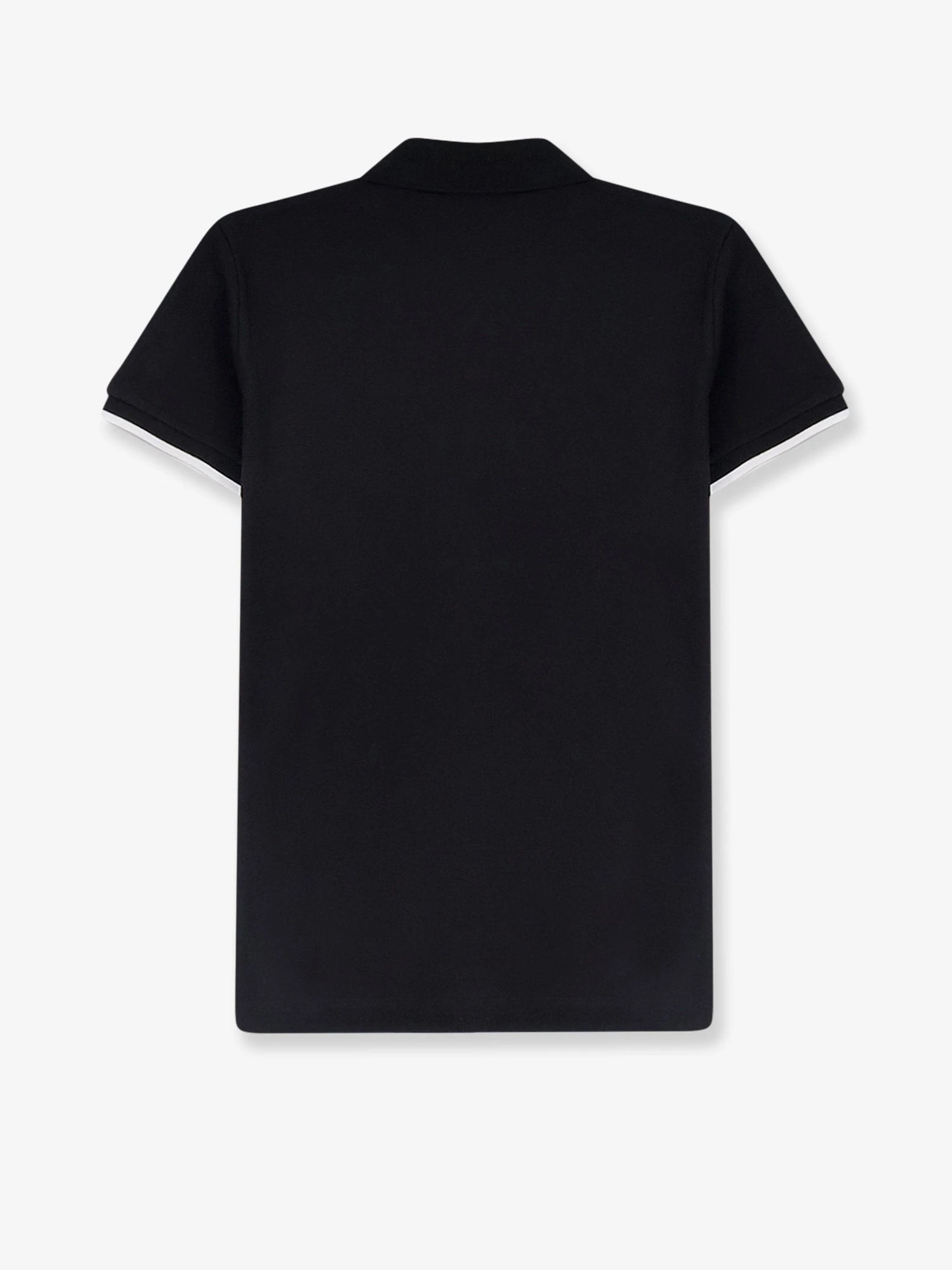 Cotton polo shirt with logo patch.webp
