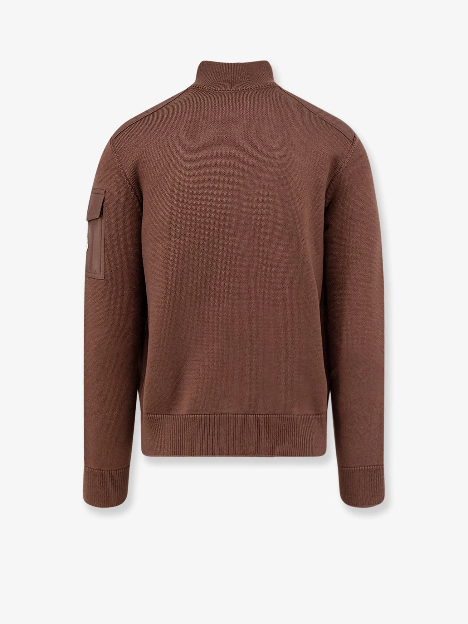 Virgin wool cardigan with Logo patch