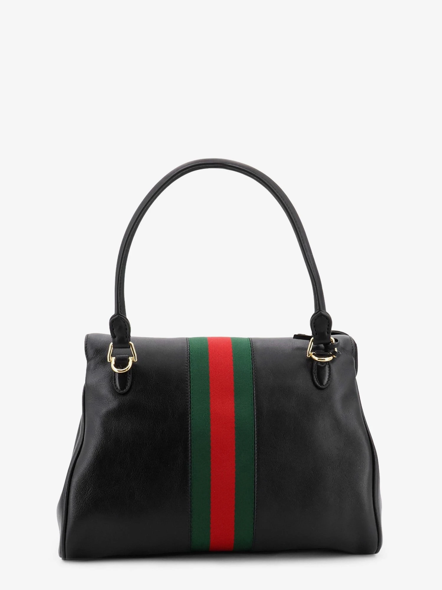 Paparazzo leather handbag with front Web detail.webp