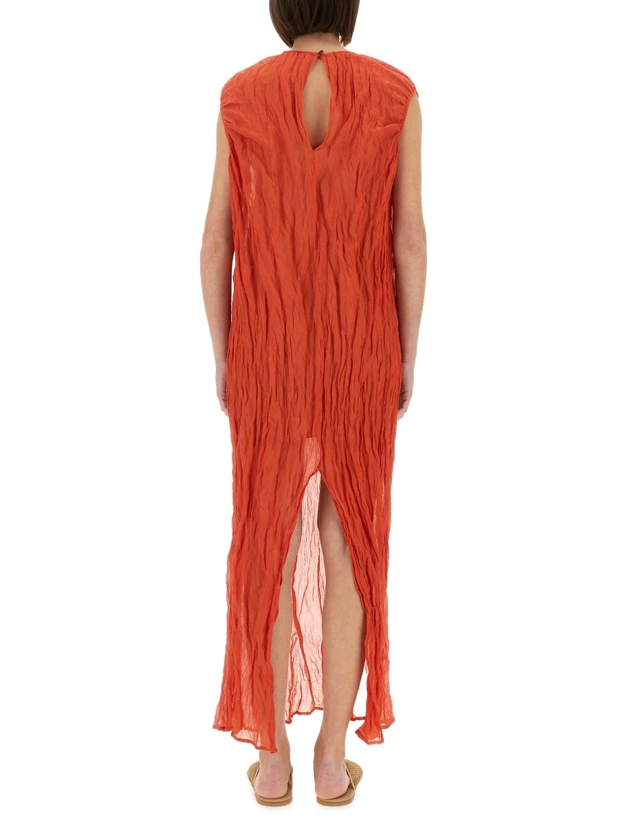 METALLIC GAUZE LONGUETTE DRESS.webp