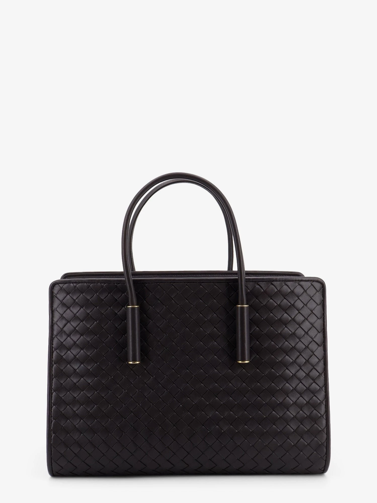 Barbara leather handbag with Intrecciato motif.webp