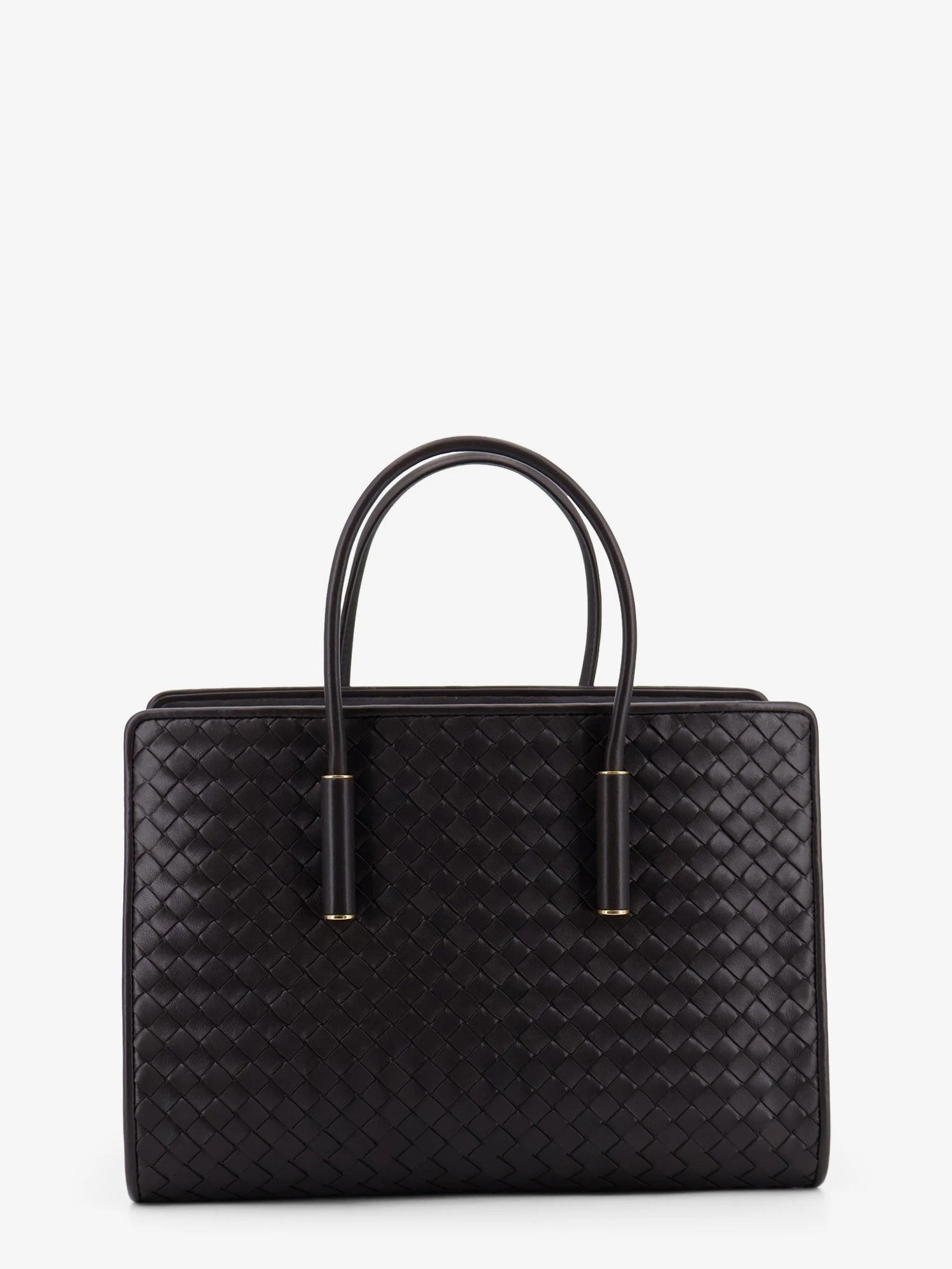Barbara leather handbag with Intrecciato motif.webp