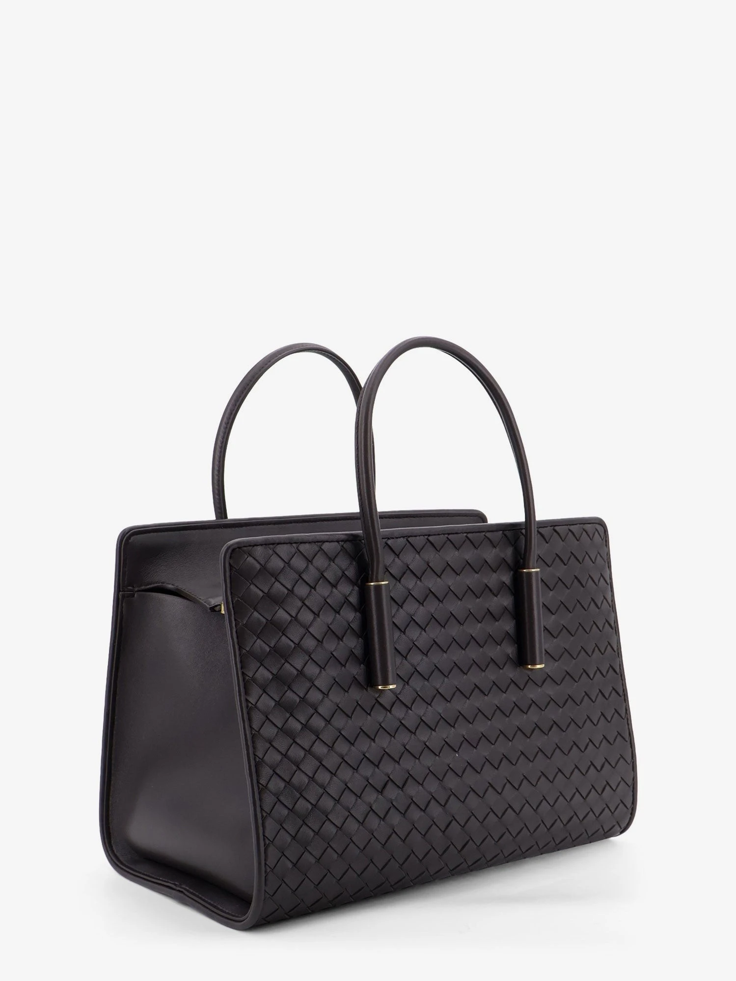 Barbara leather handbag with Intrecciato motif.webp