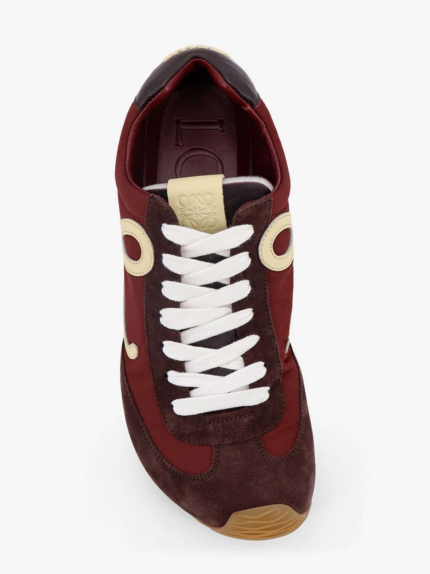 Ballet Runner 2.0 nylon and suede sneakers with side logo.webp