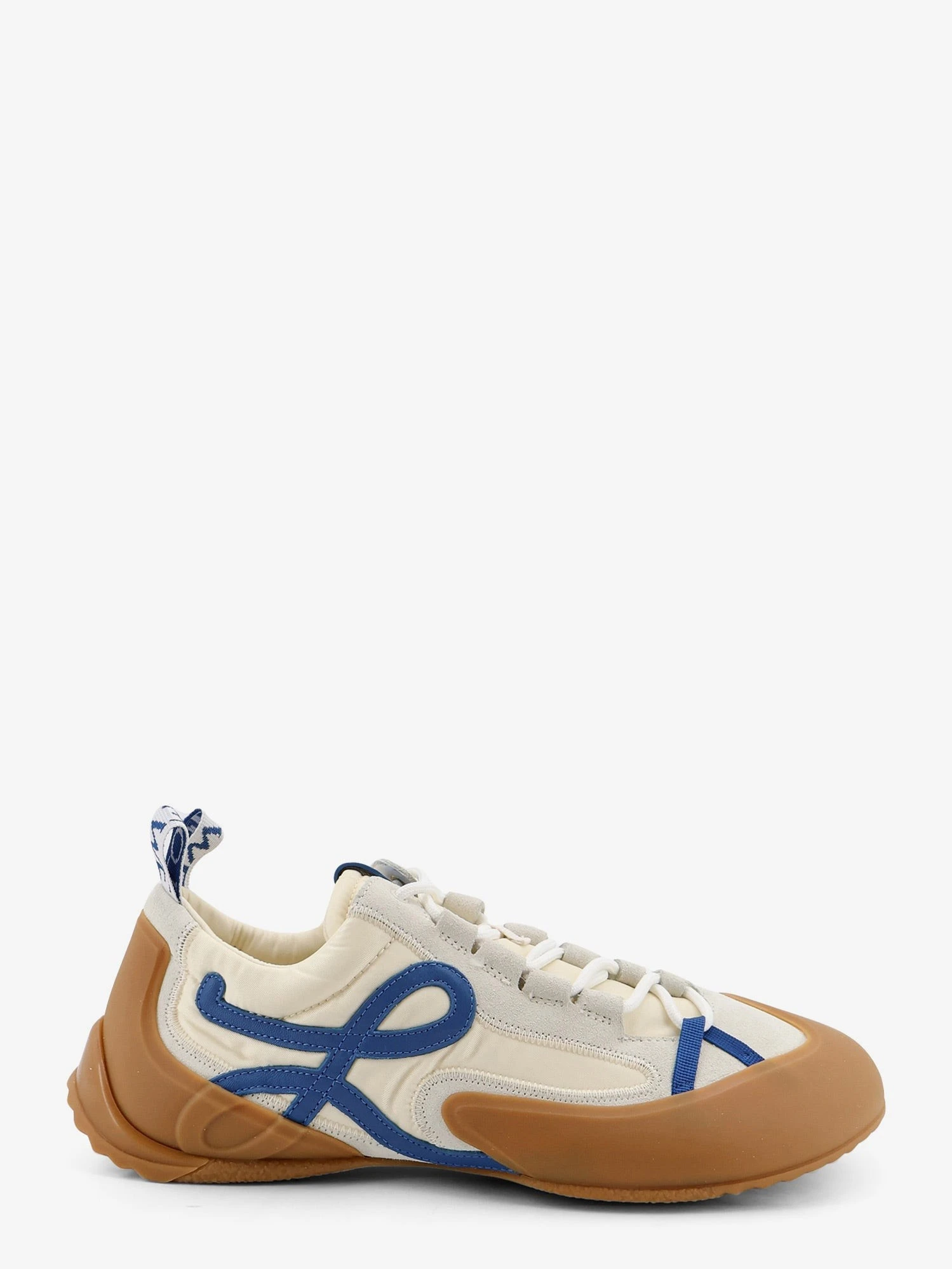 Grip nylon and suede sneakers with contrasting logo on the side.webp