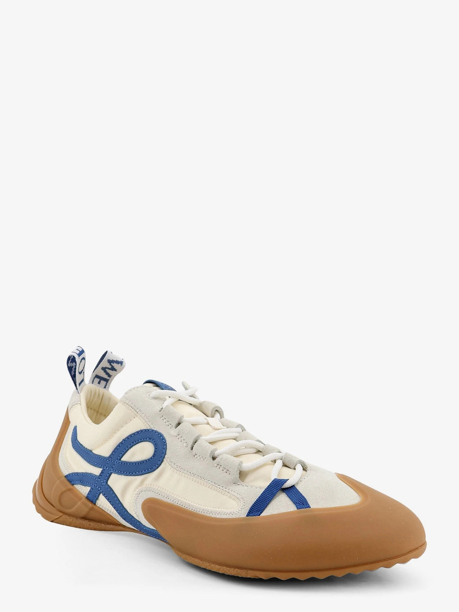 Grip nylon and suede sneakers with contrasting logo on the side.webp