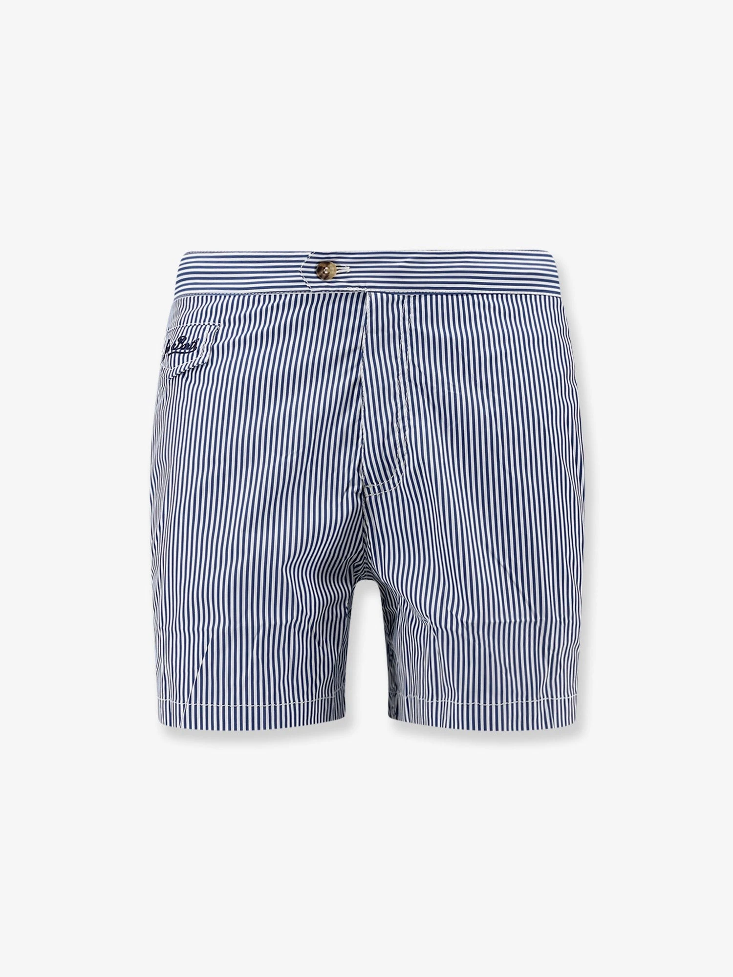 Harrys nylon swim shorts with striped print.webp