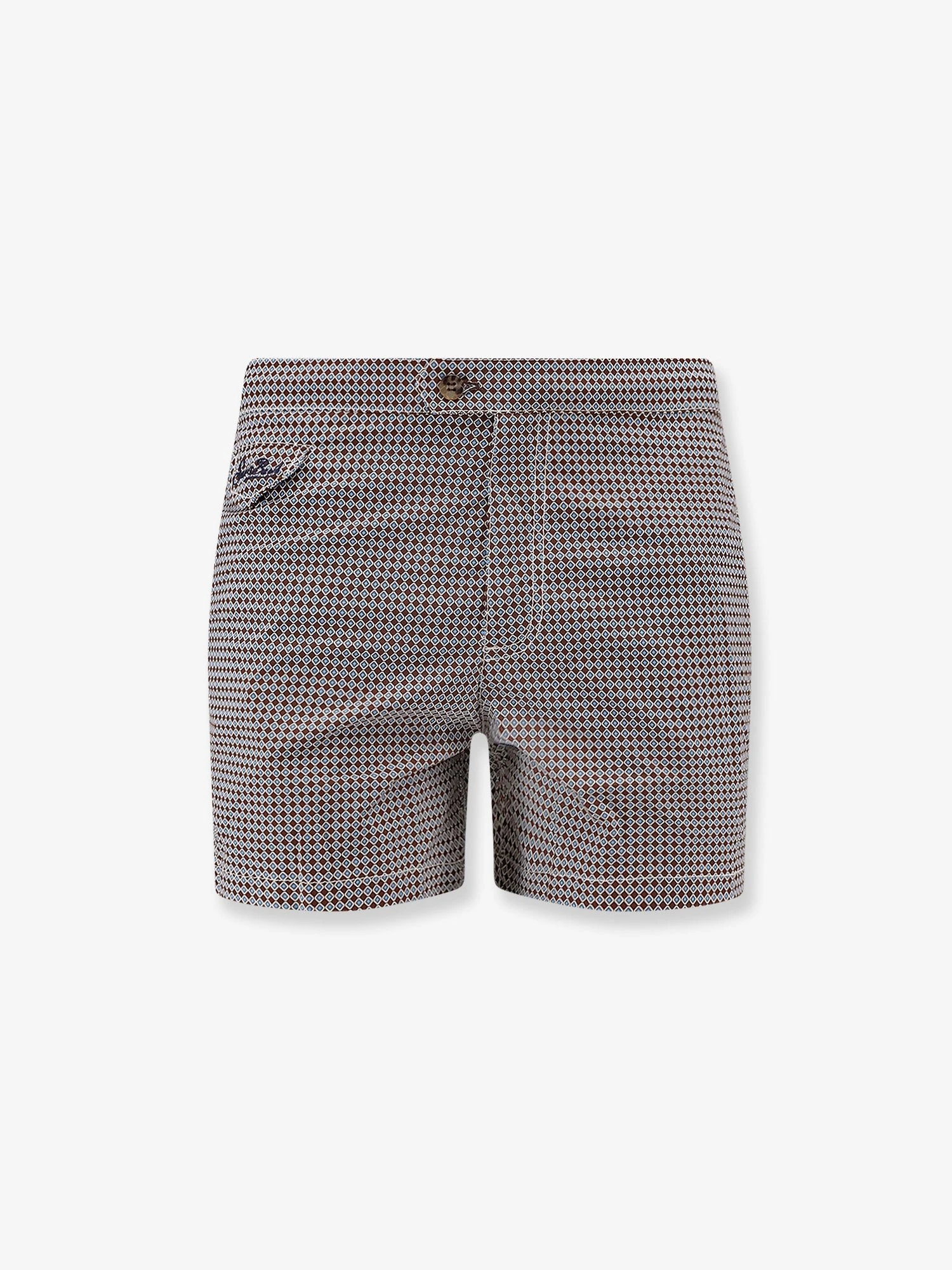 Nylon swim shorts with micro-pattern.webp