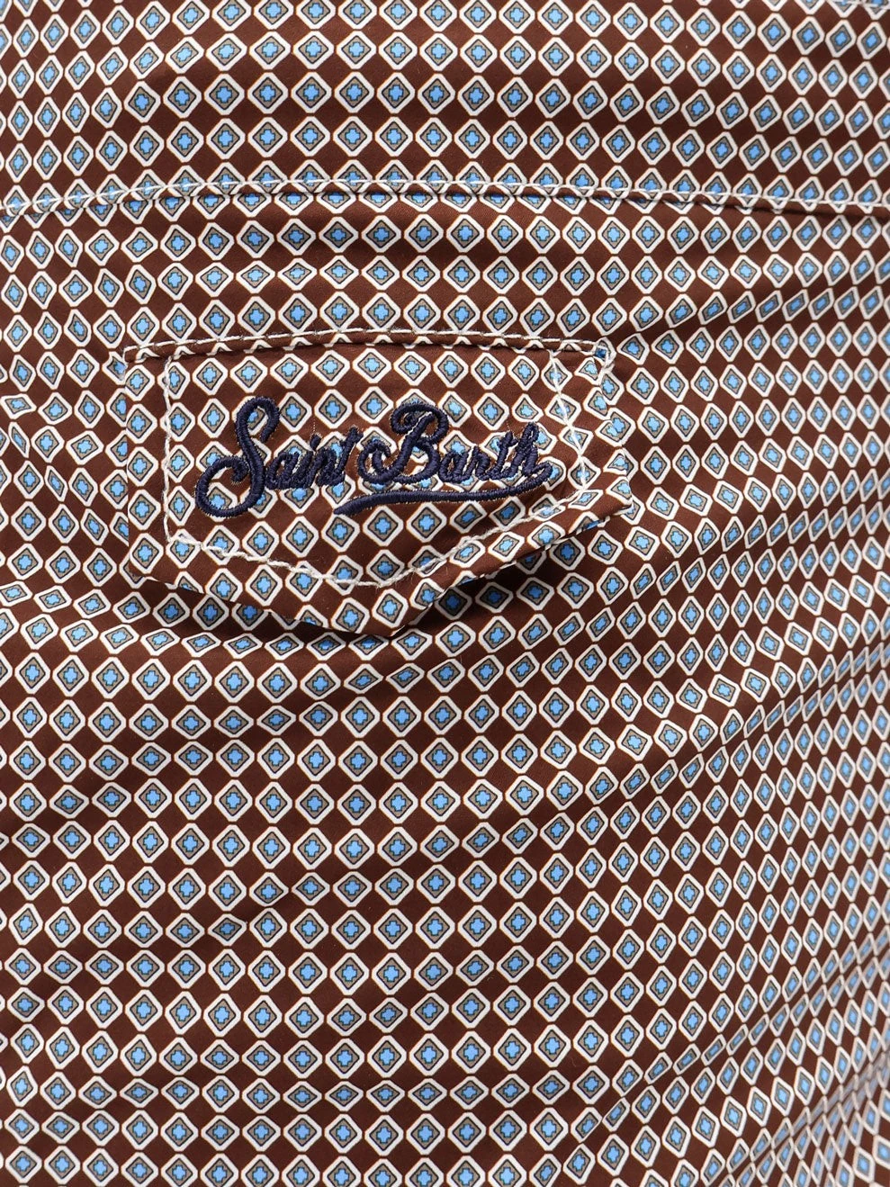 Nylon swim shorts with micro-pattern.webp