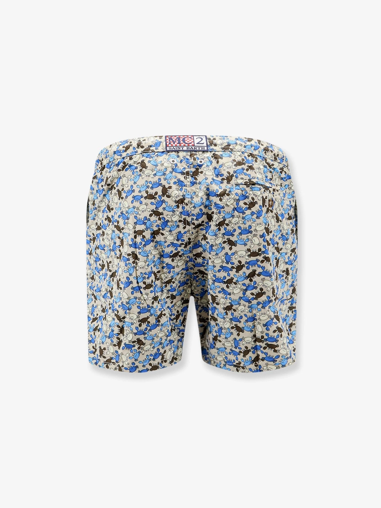 Nylon swim shorts with micro-pattern.webp