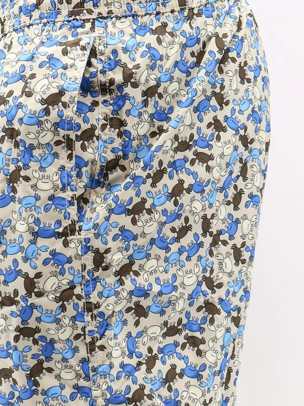 Nylon swim shorts with micro-pattern.webp