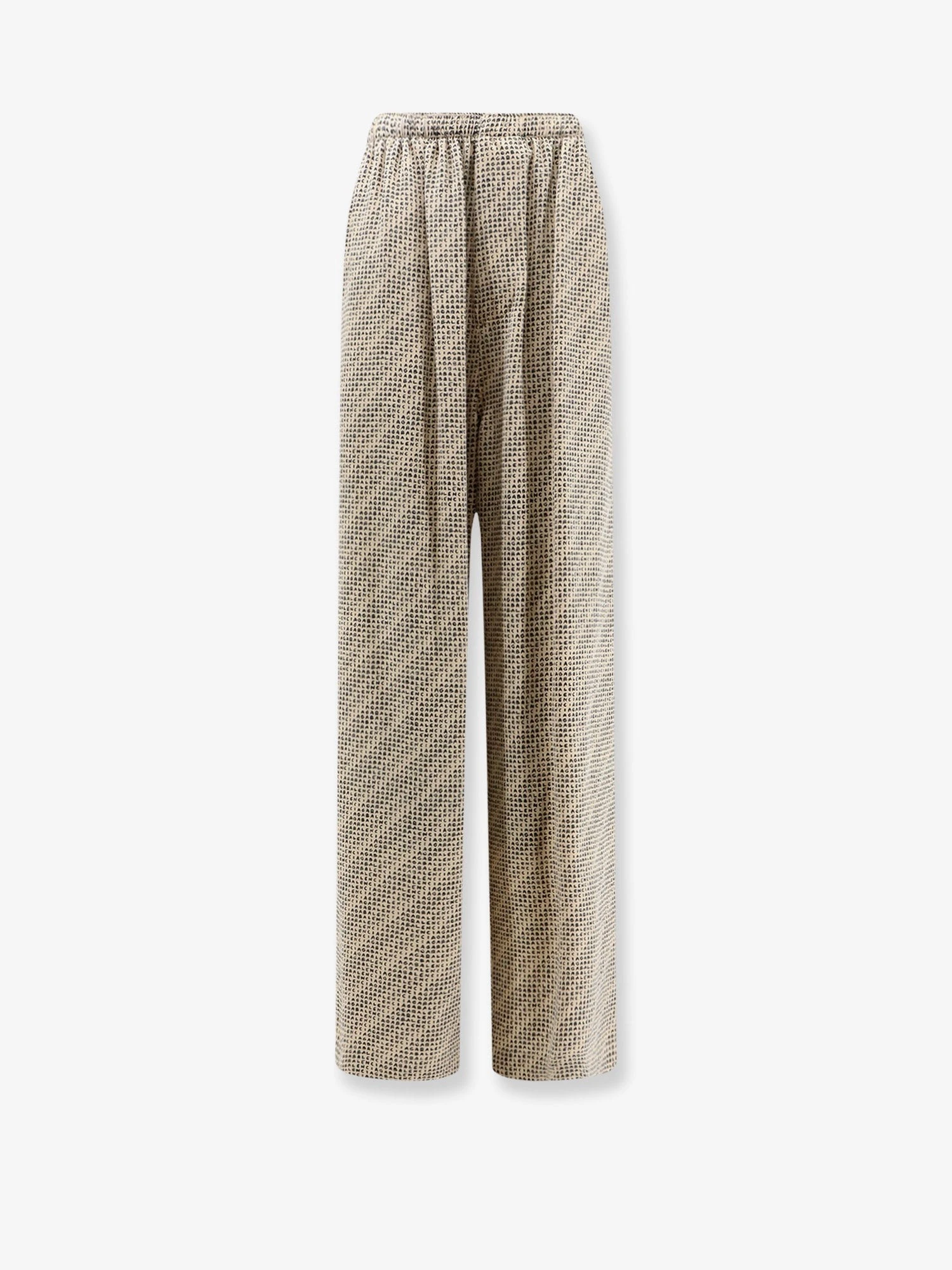 Monogram silk trousers.webp