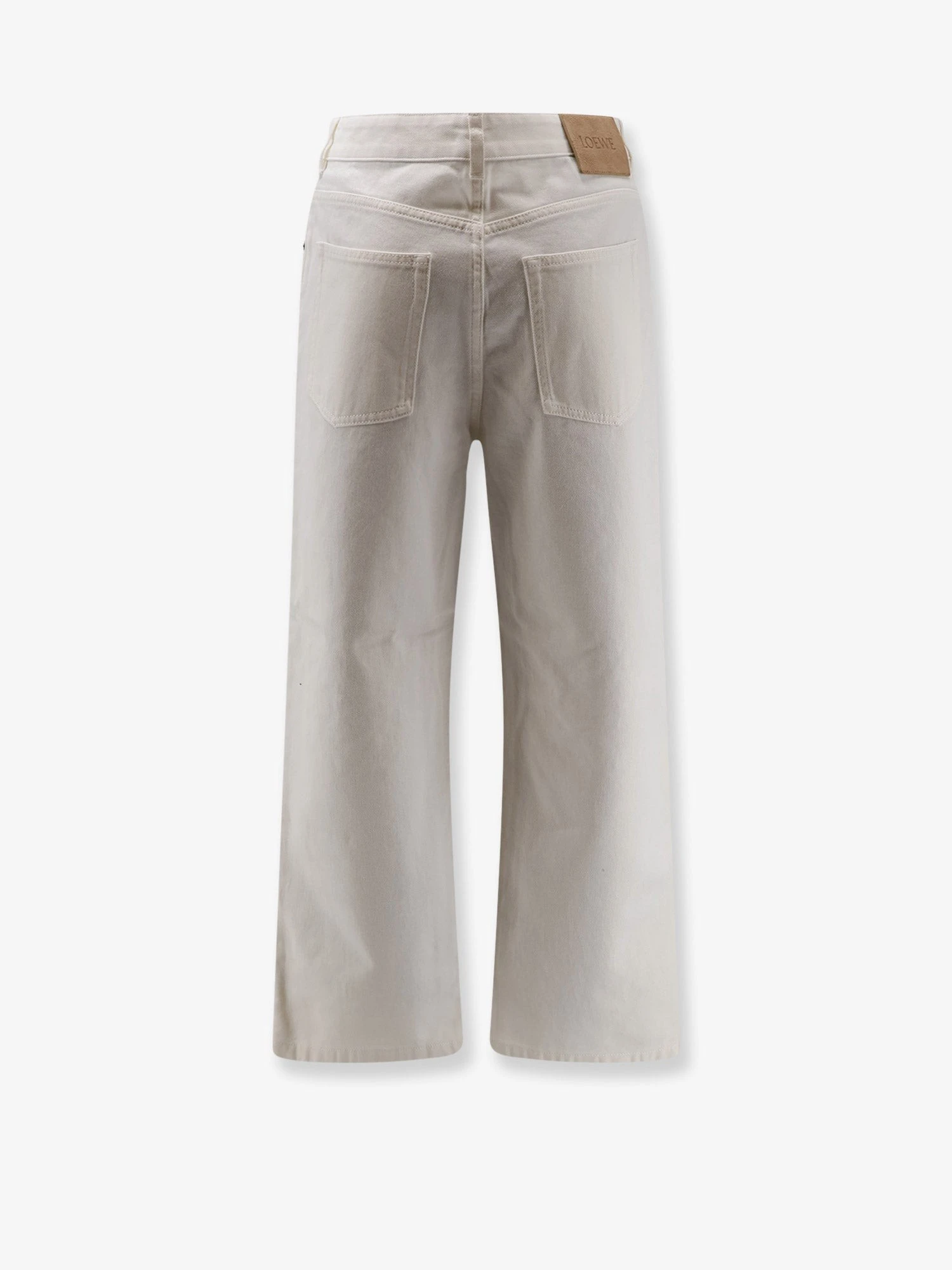 Anagram Baggy white denim trousers.webp