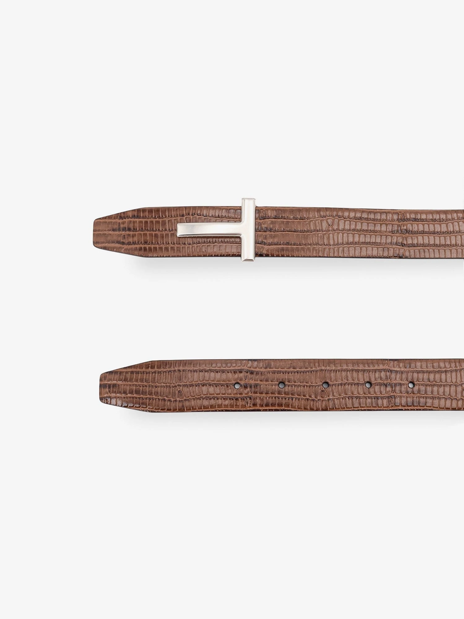 Crocodile-effect leather belt.webp