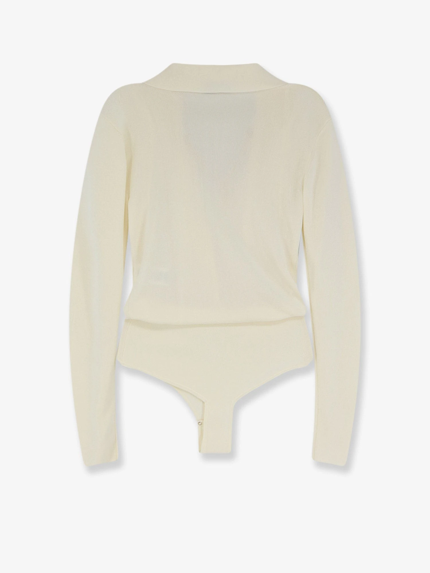 Viscose blend bodysuit with jewel charm detail.webp