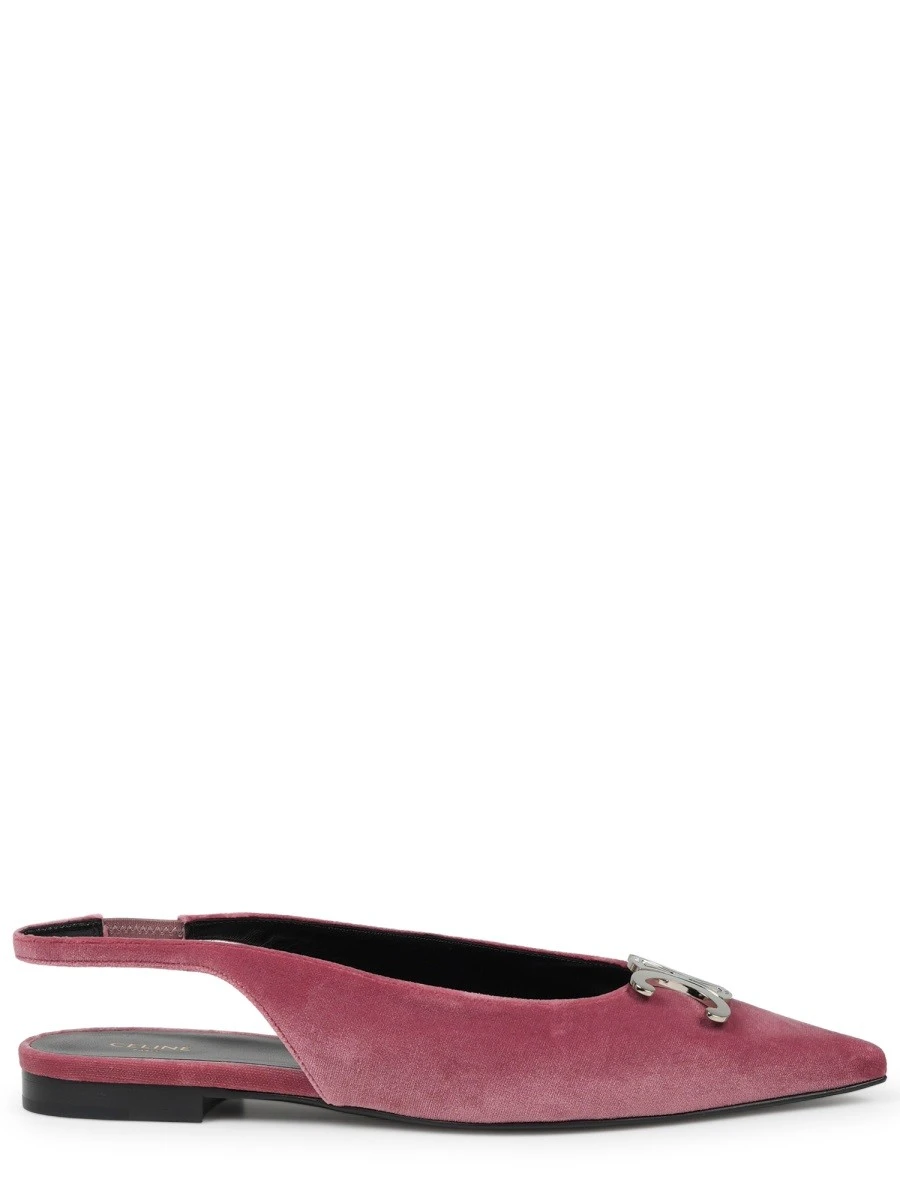 alma triomphe velvet flat slingback 05.webp