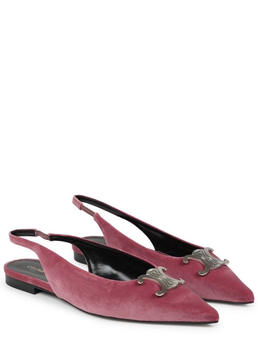 alma triomphe velvet flat slingback 05.webp