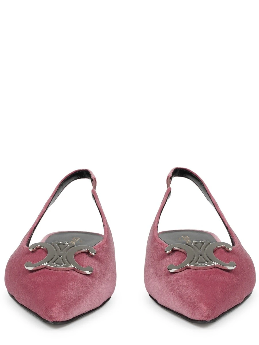 alma triomphe velvet flat slingback 05.webp
