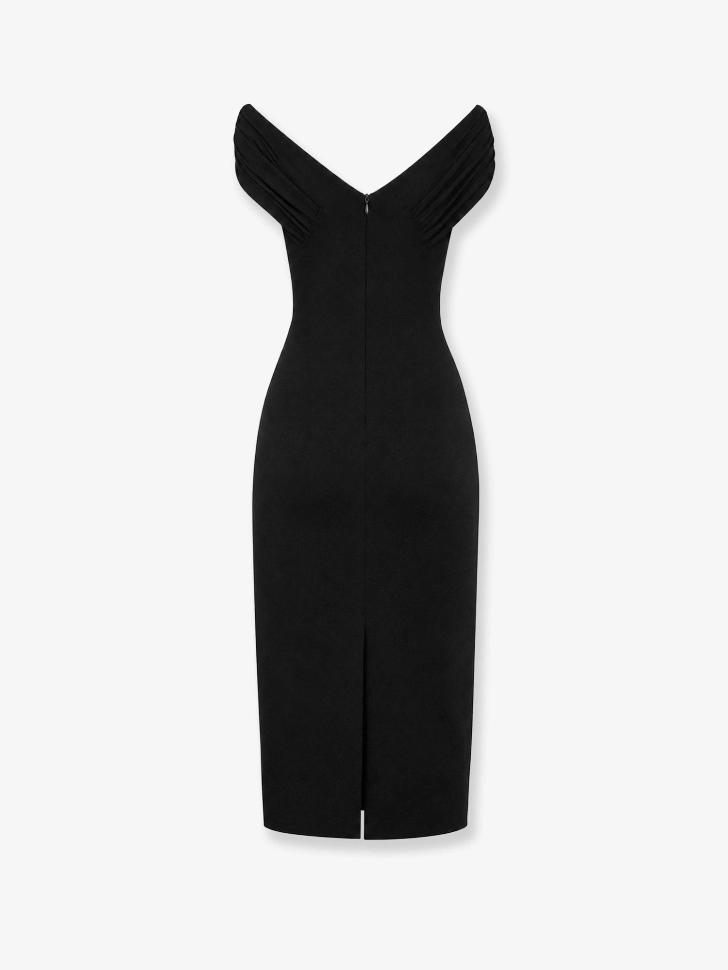 Fitted organzino crêpe dress.webp