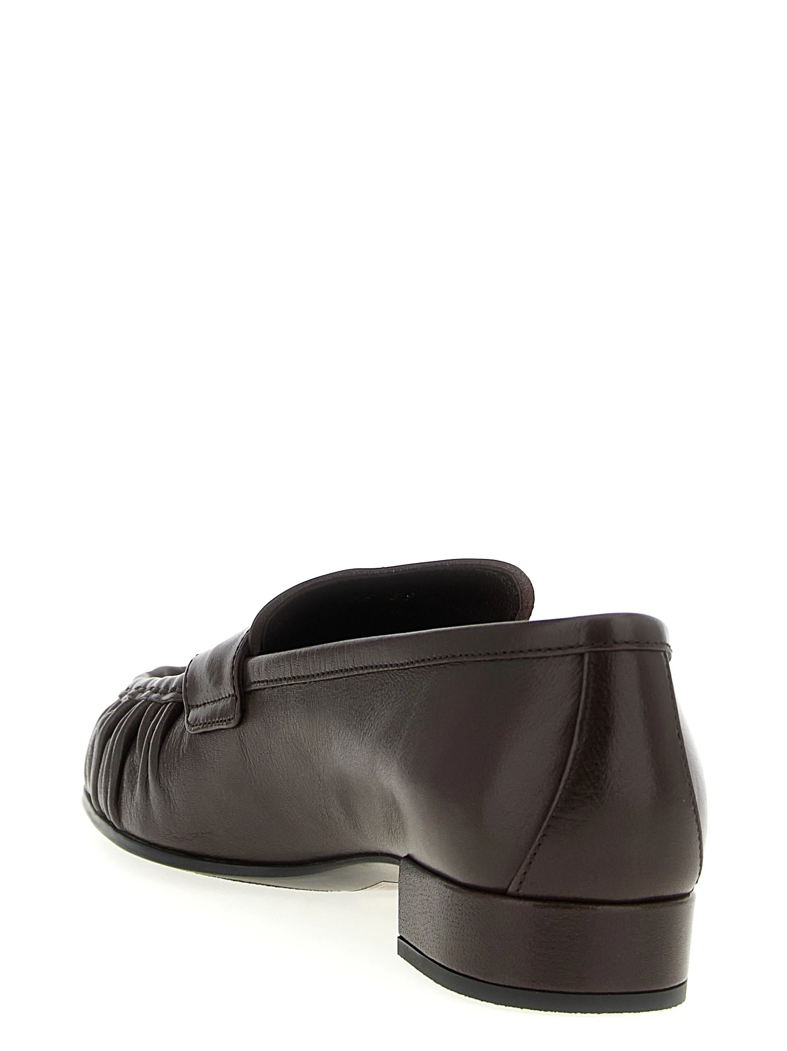 Curled toe moccasins