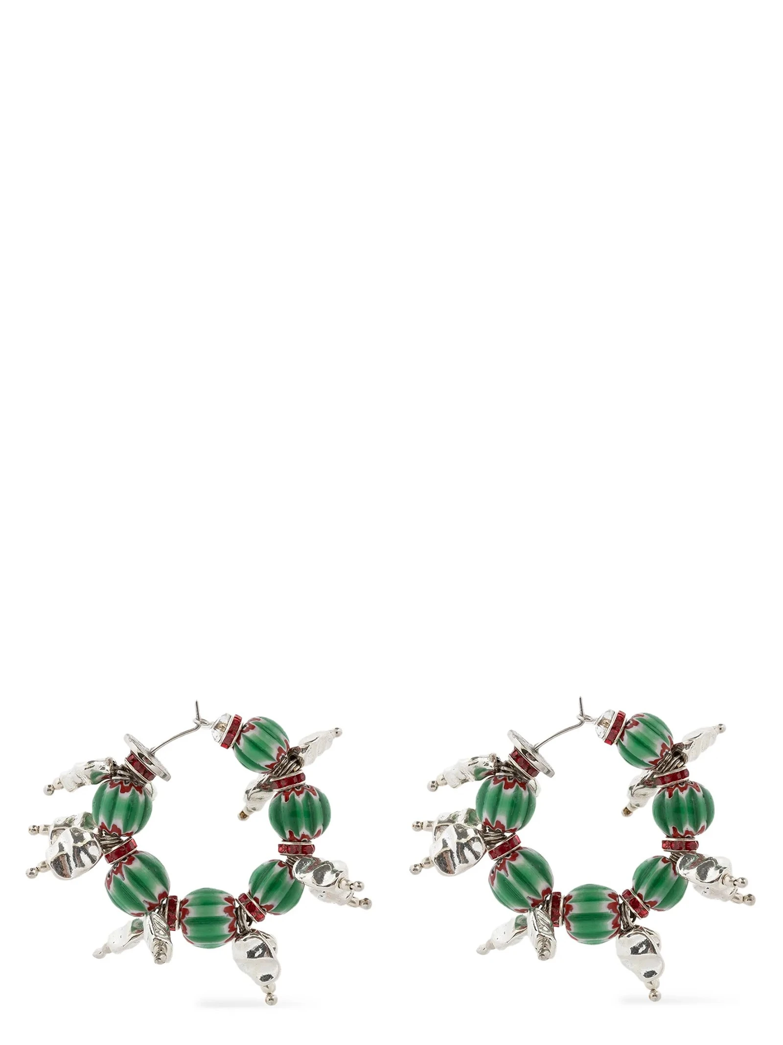 Rings earrings with beads