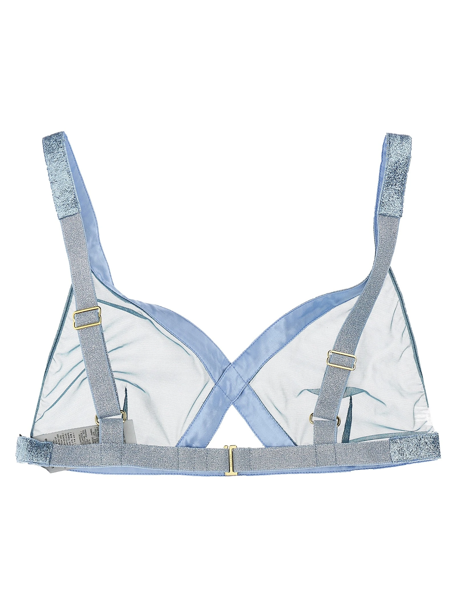Iridescent sable tulle top