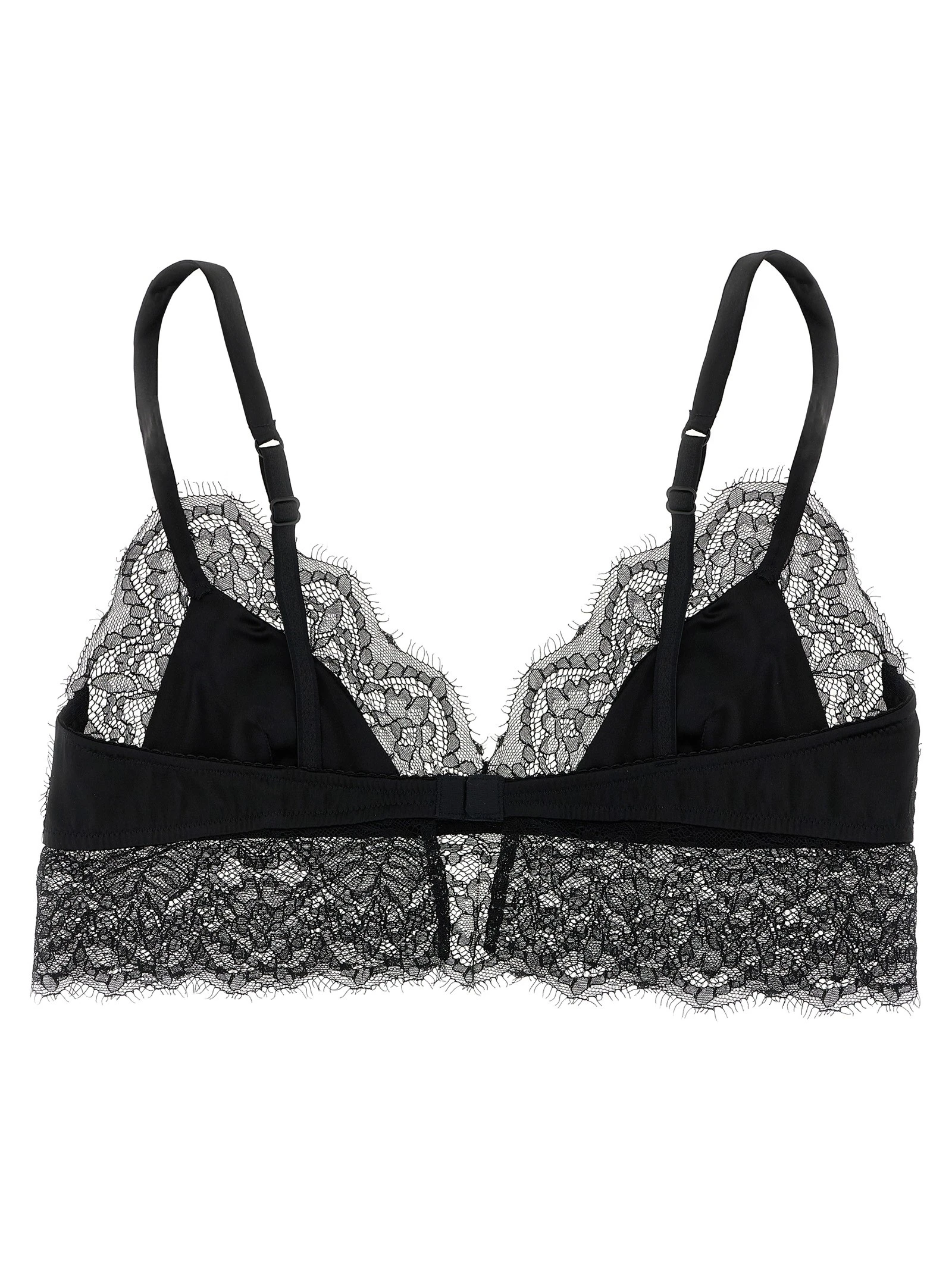Lace satin bra
