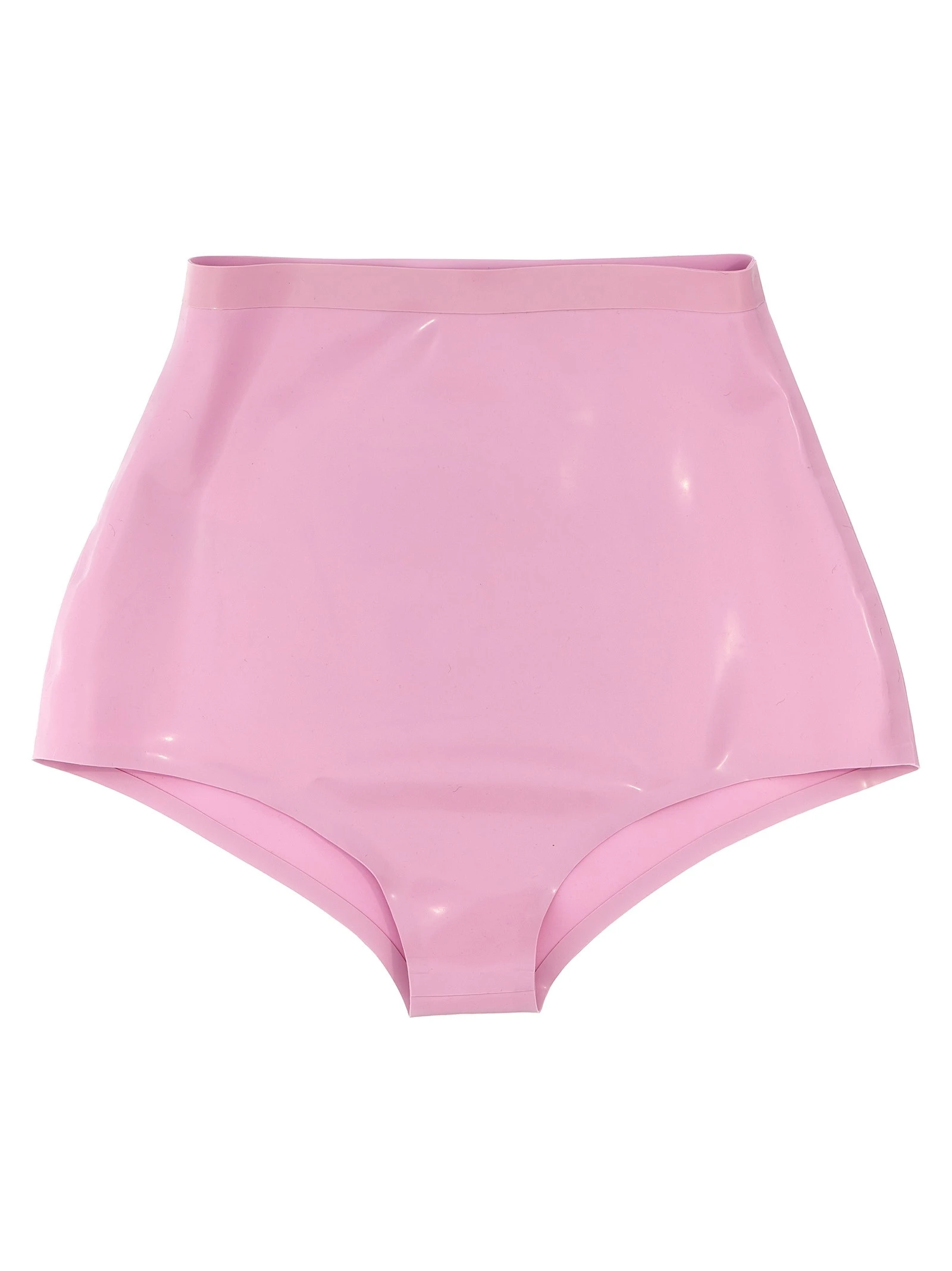 Latex high waist briefs