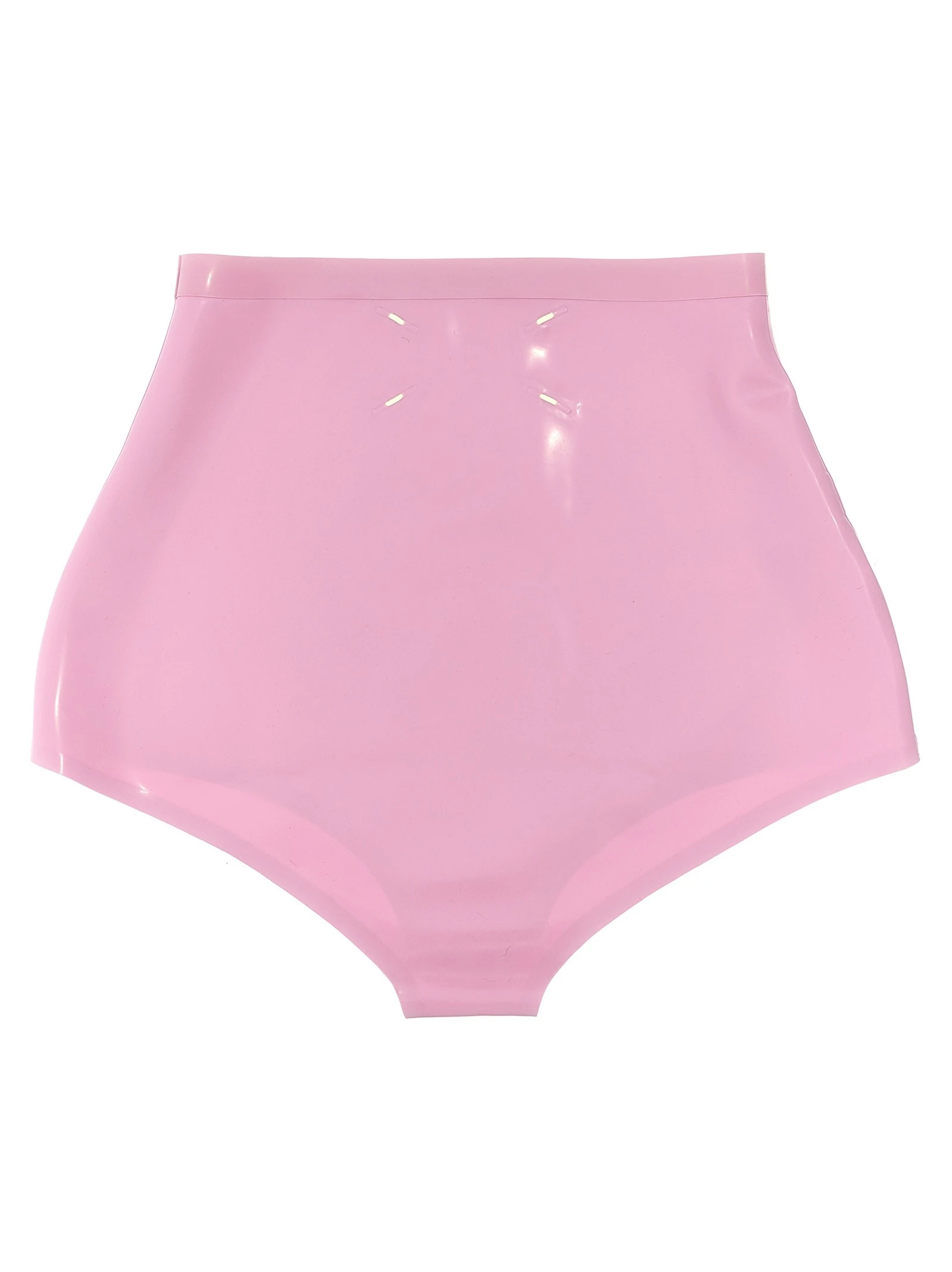 Latex high waist briefs