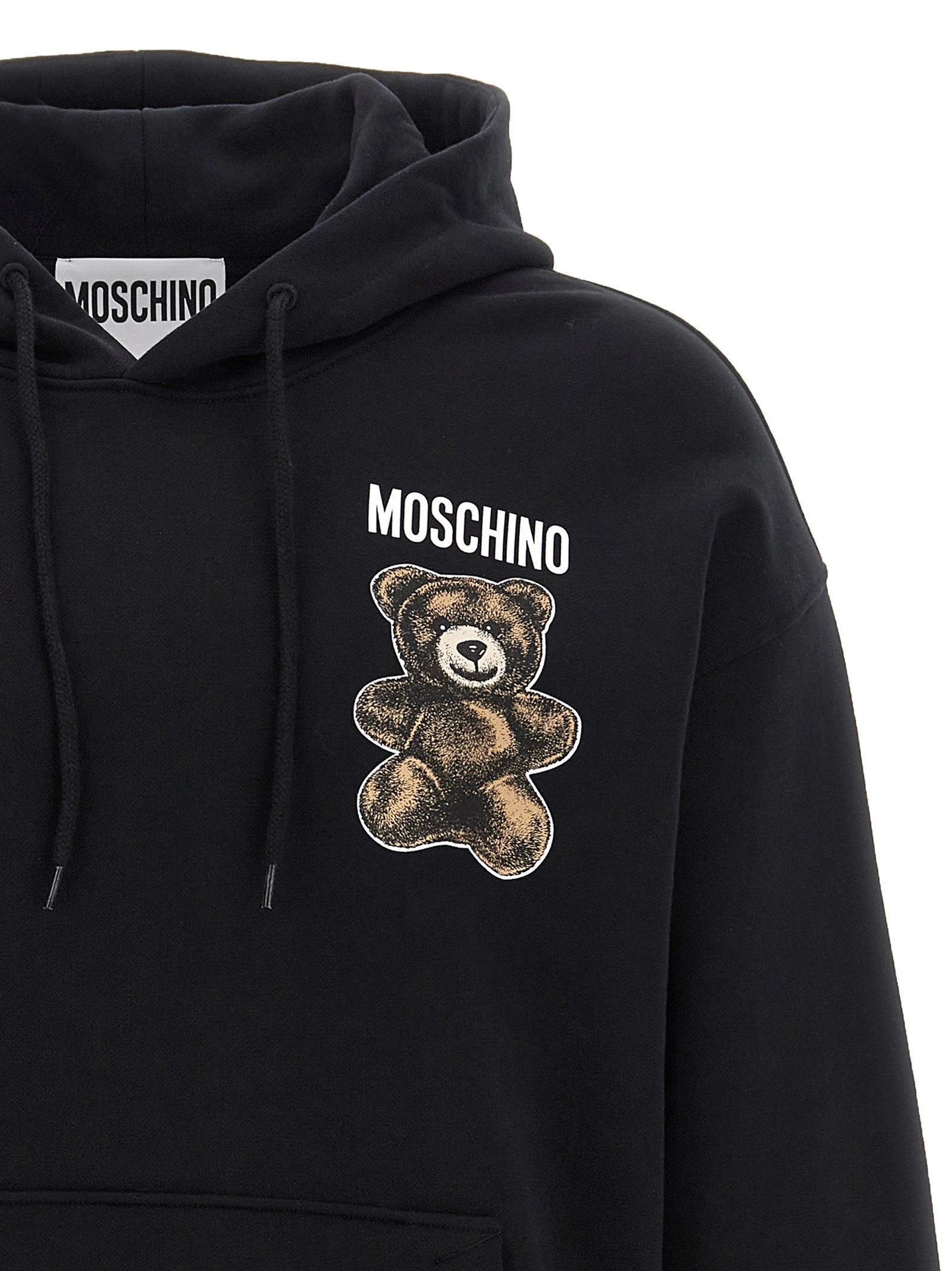 'Teddy' print hoodie