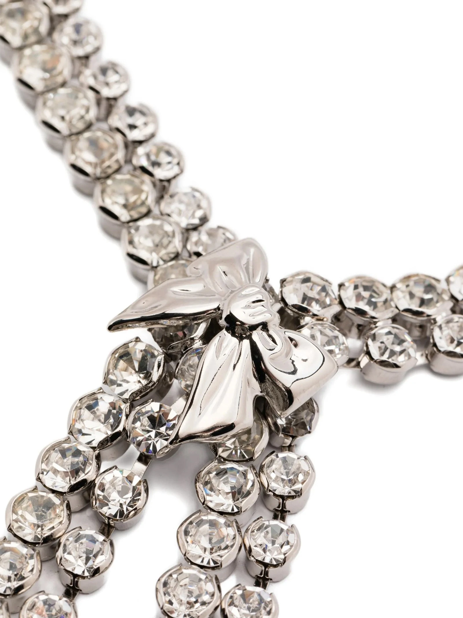 Bow crystals necklace