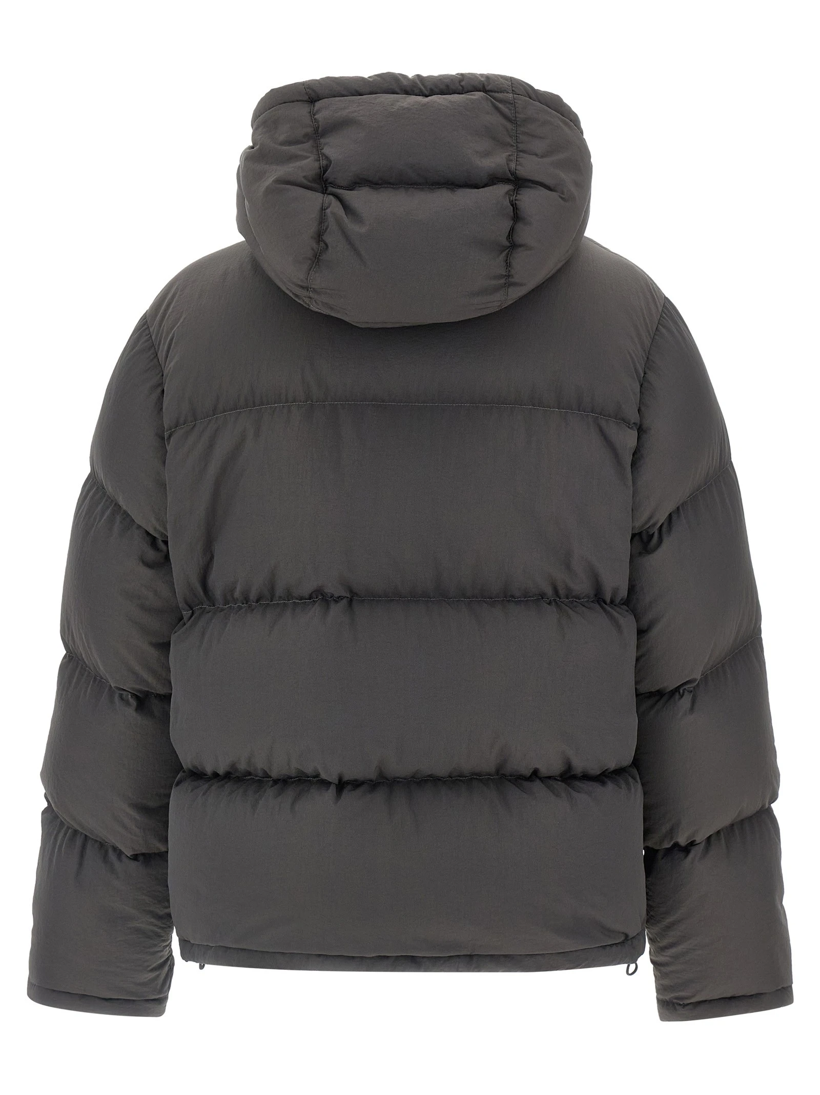 Logo patch down jacket