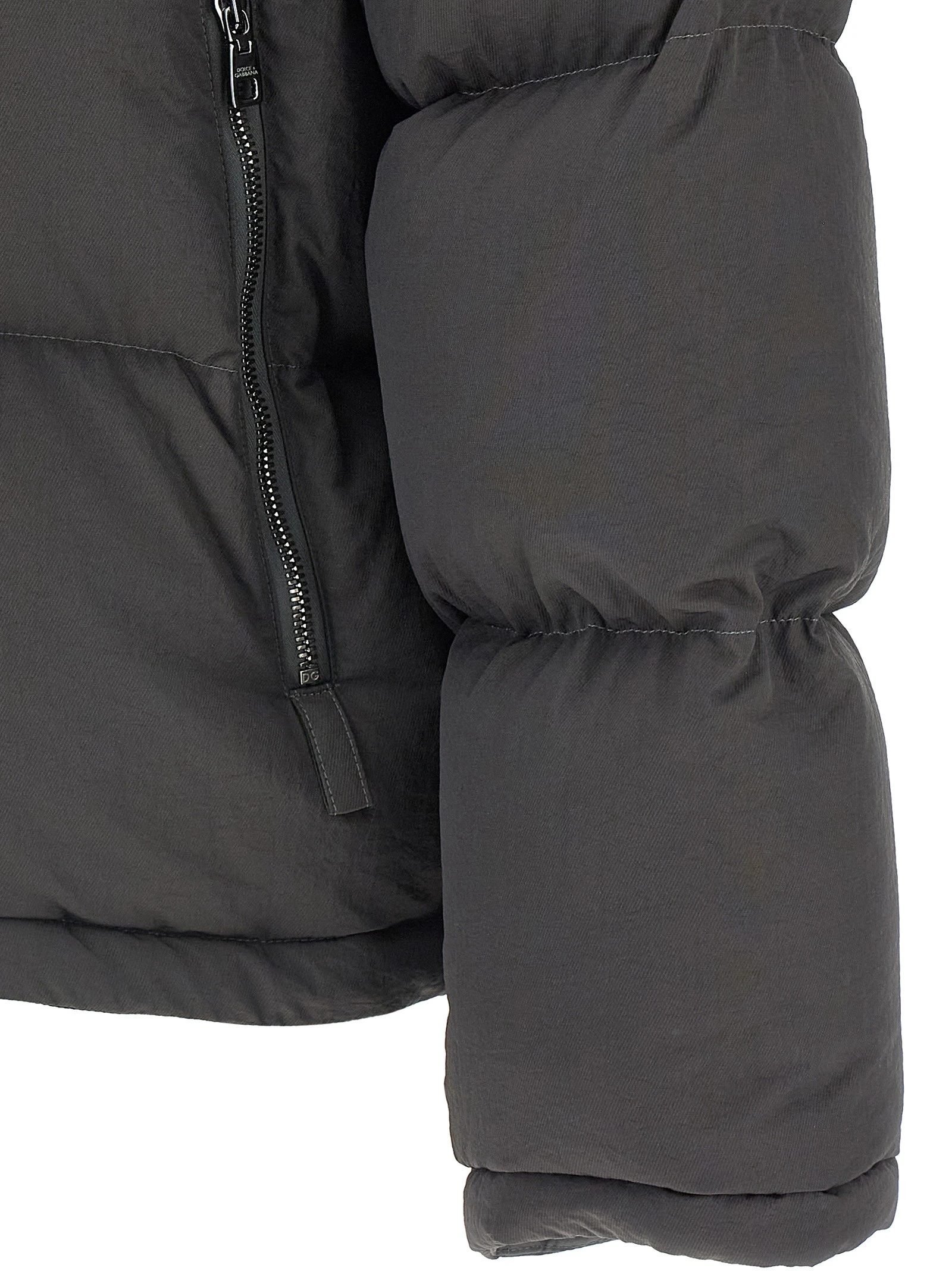 Logo patch down jacket