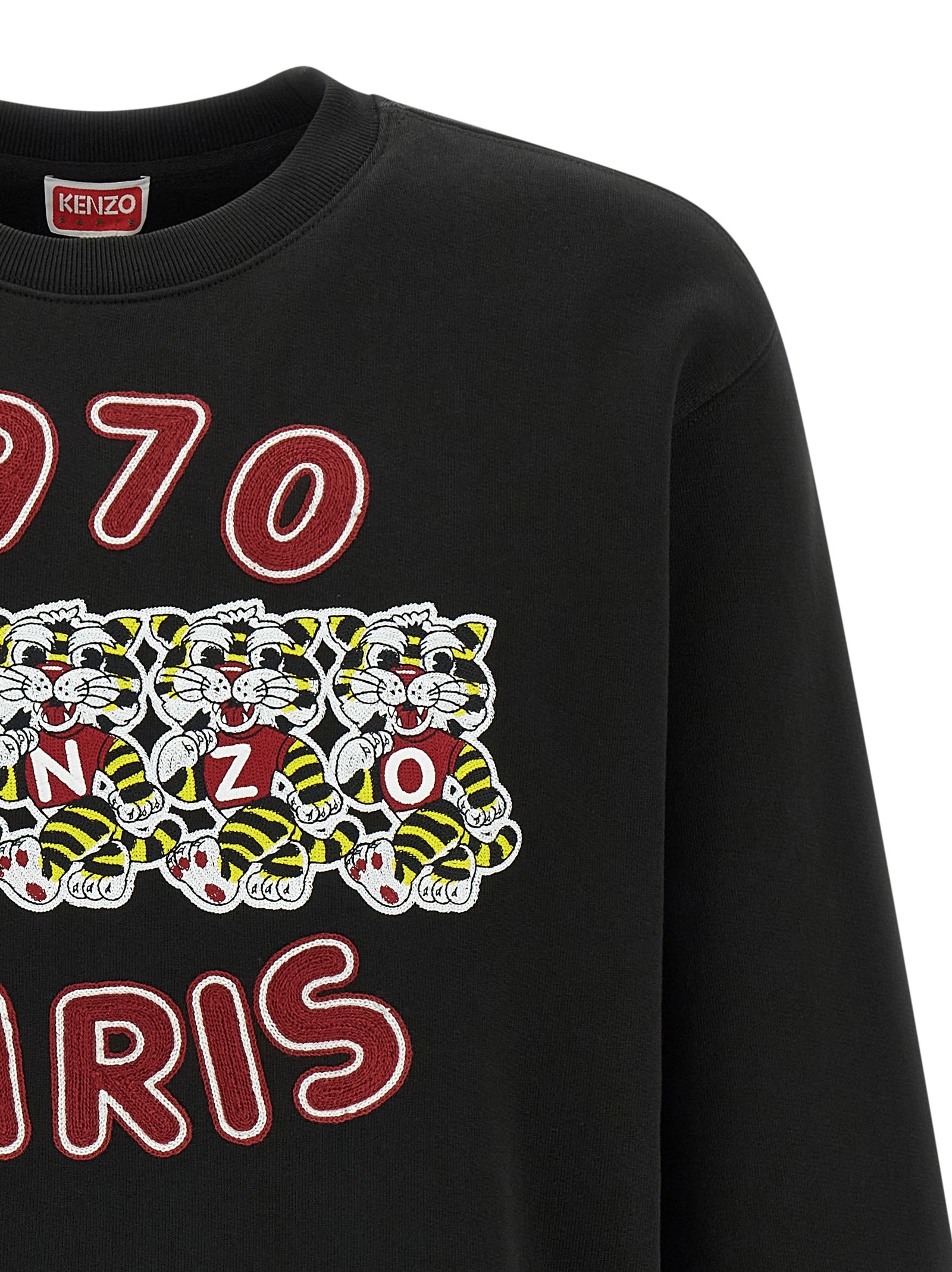 'Wild Tiger Embroidered' sweatshirt