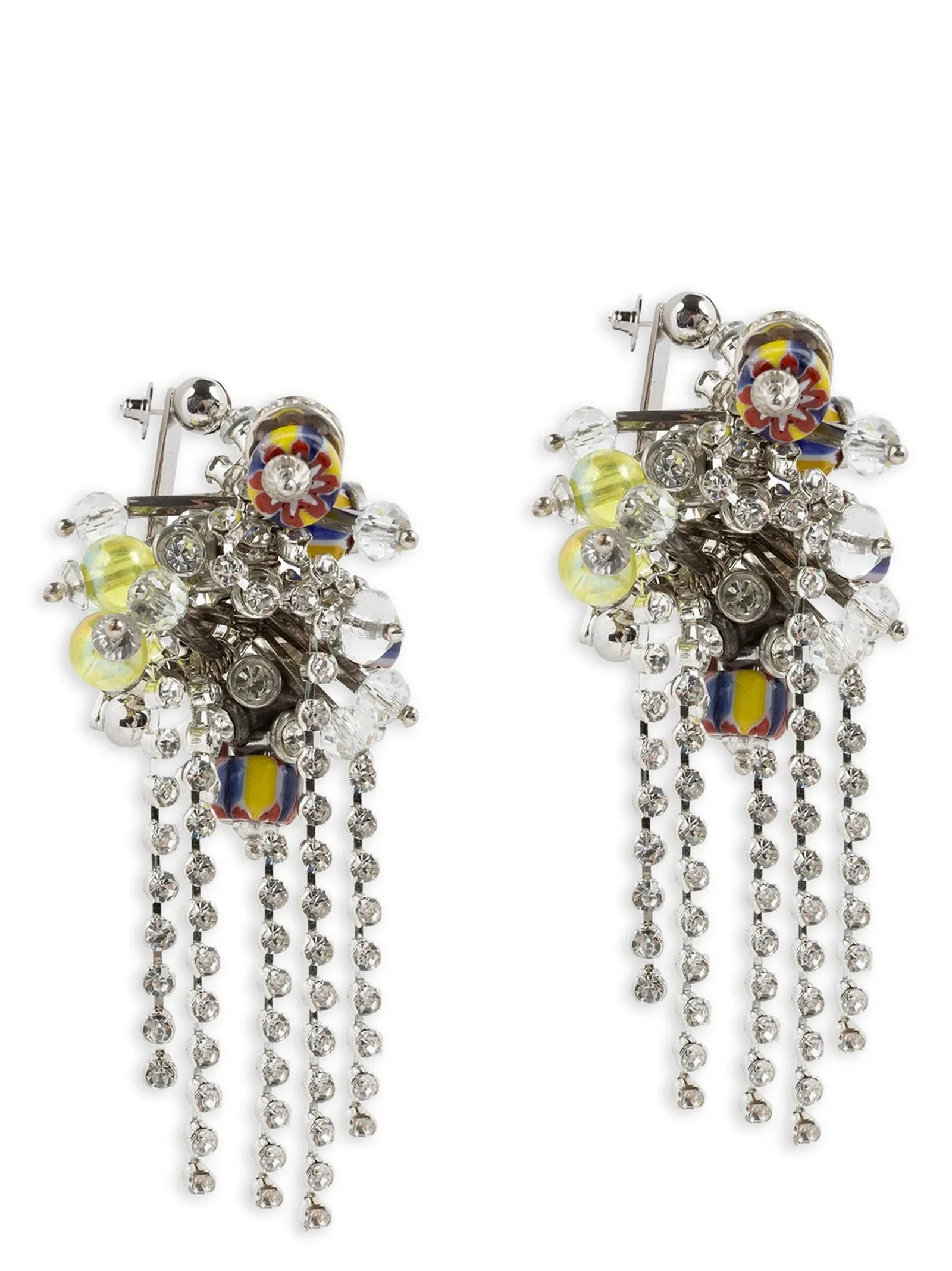 Decorated stud earrings